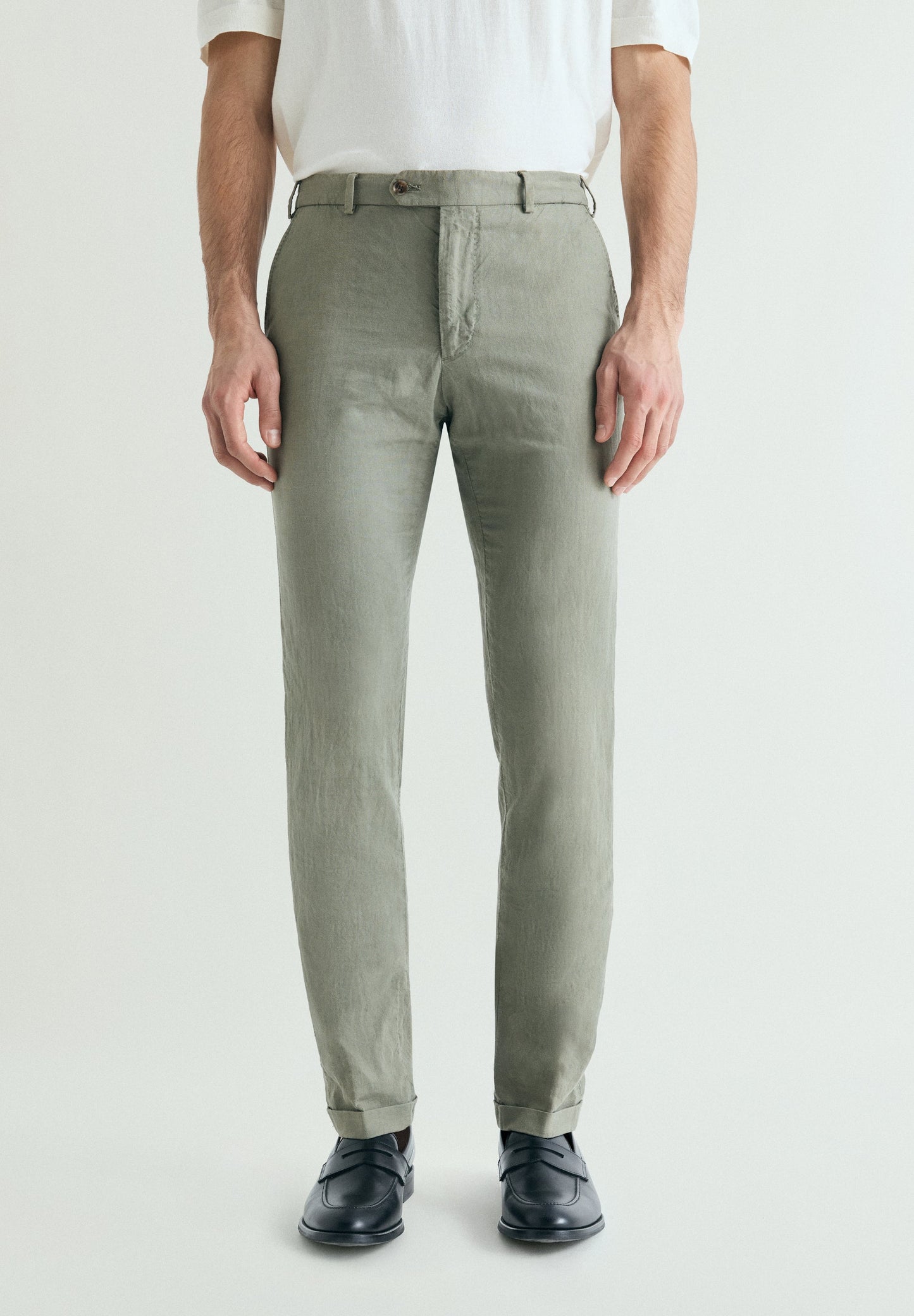 LINEN SUIT TROUSERS