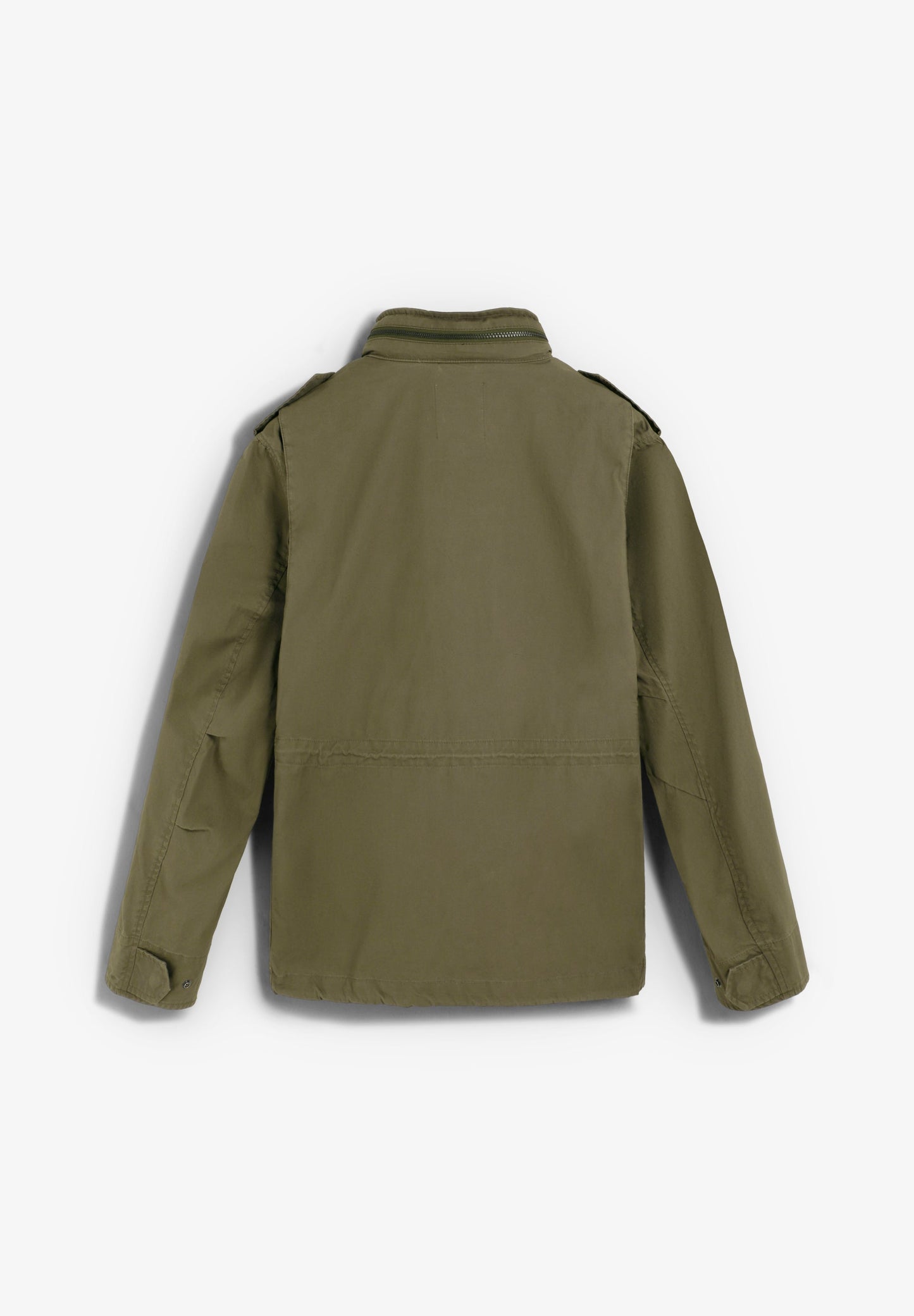 MILITARY JACKET WITH CONCEALED HOOD