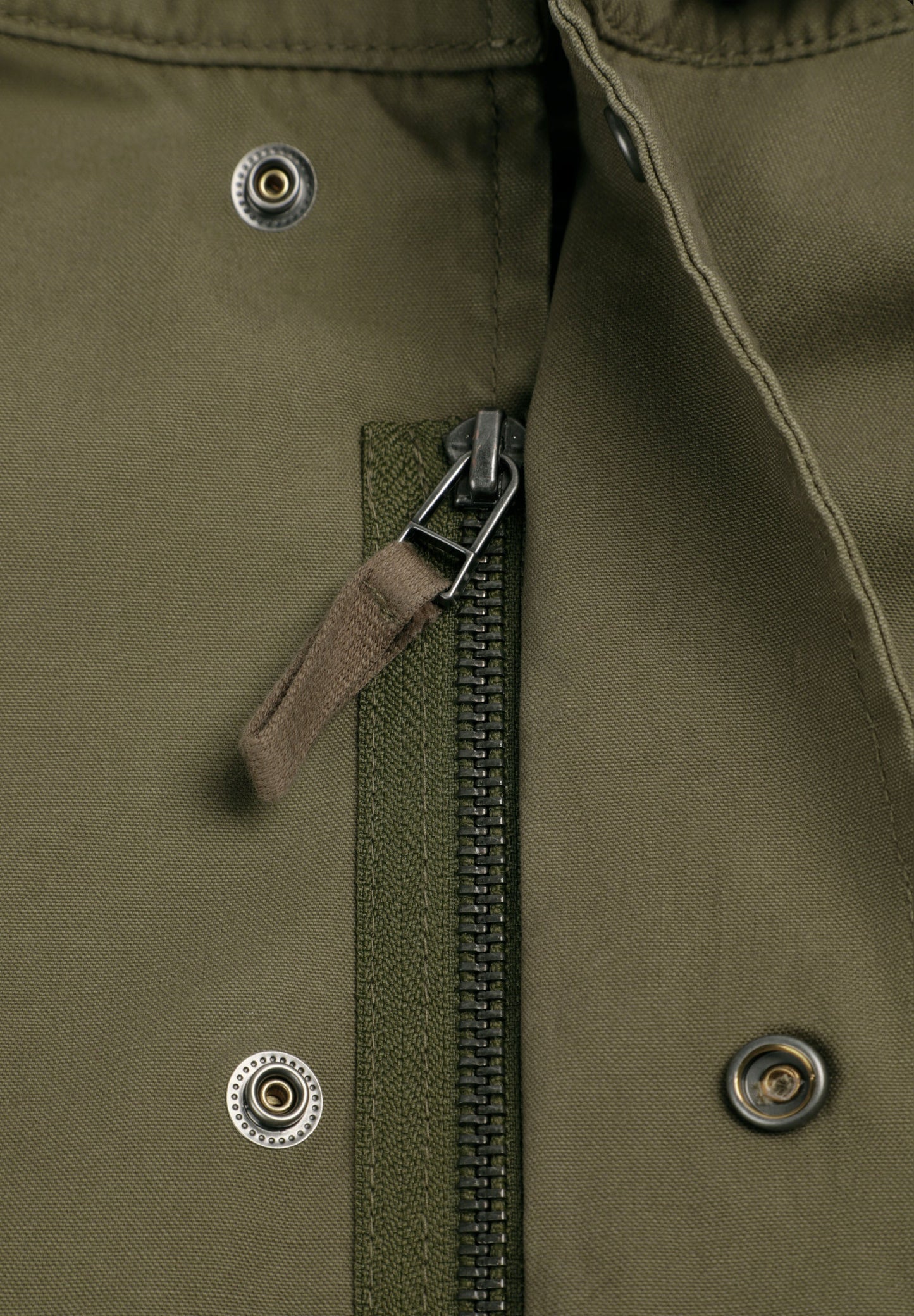MILITARY JACKET WITH CONCEALED HOOD