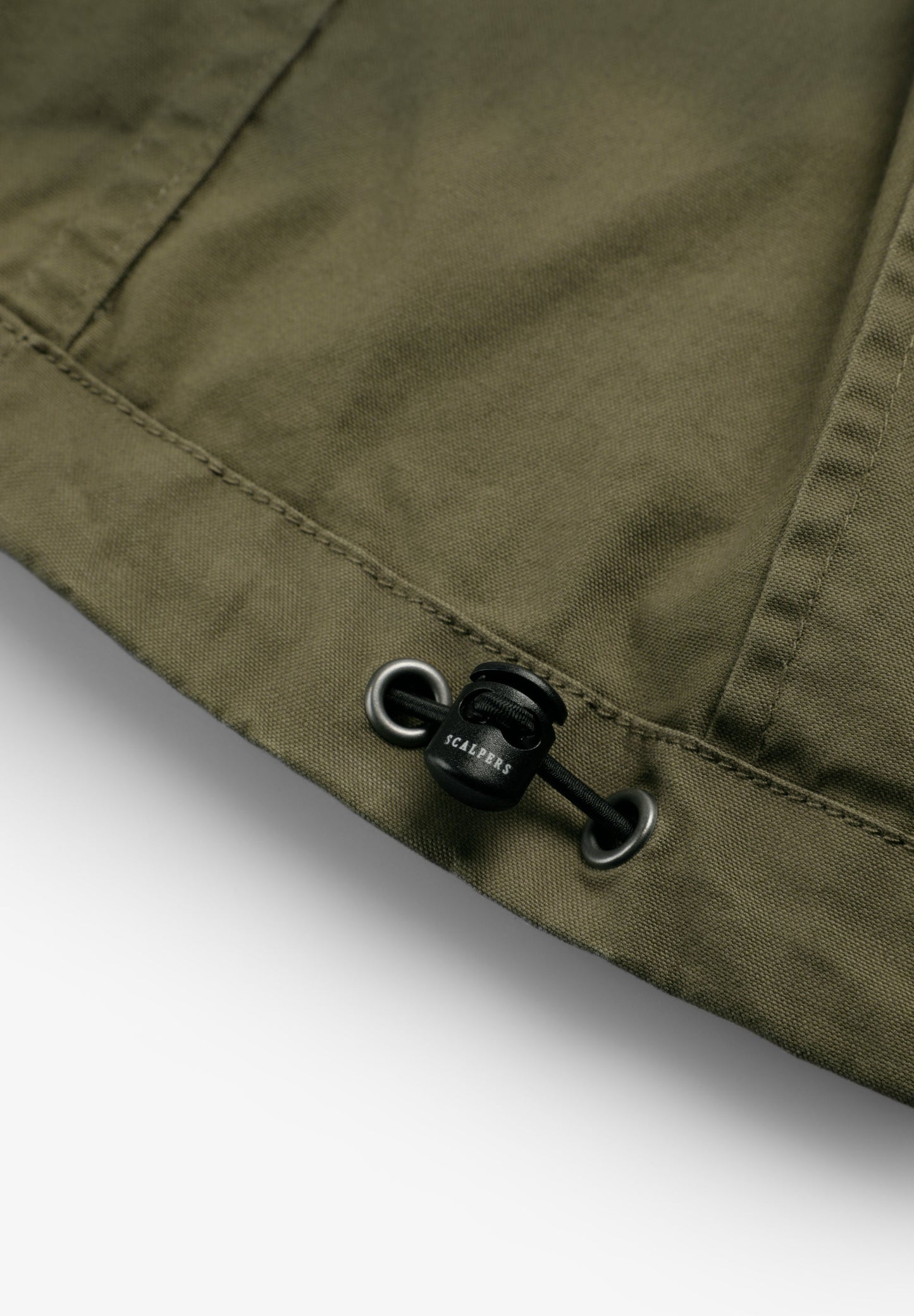 MILITARY JACKET WITH CONCEALED HOOD