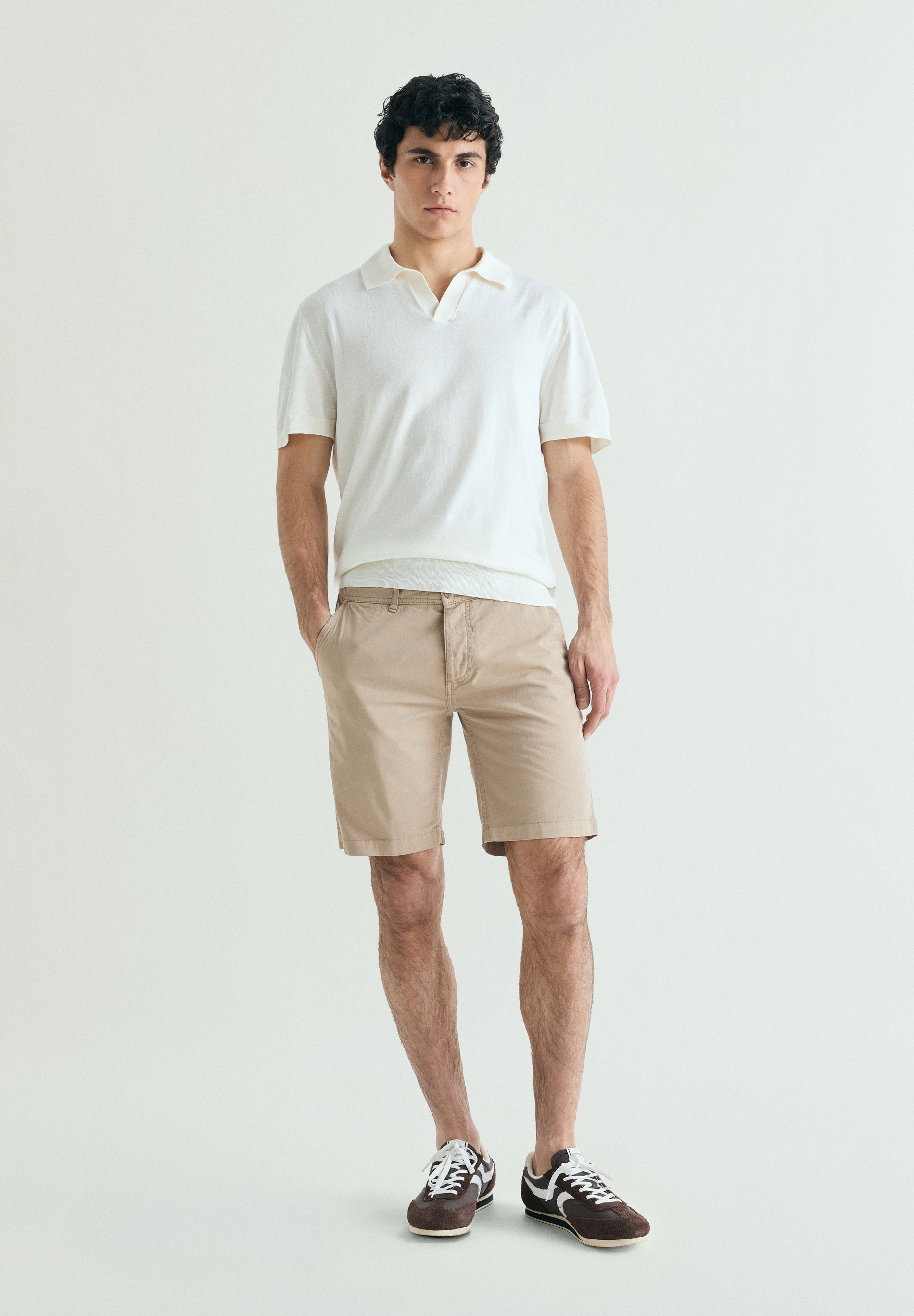 BASIC ORGANIC COTTON BERMUDA SHORTS