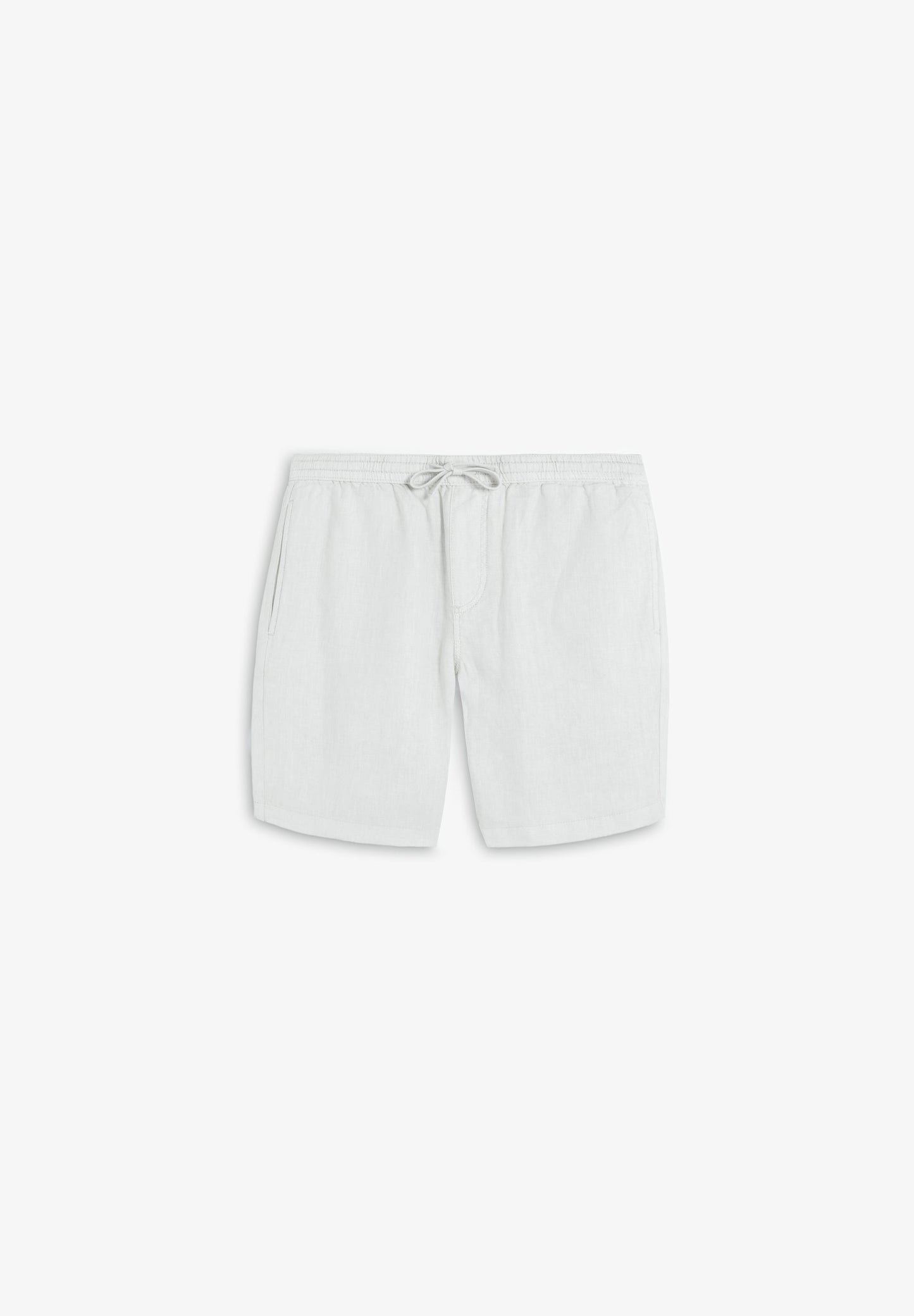 PLAIN LINEN BERMUDA SHORTS