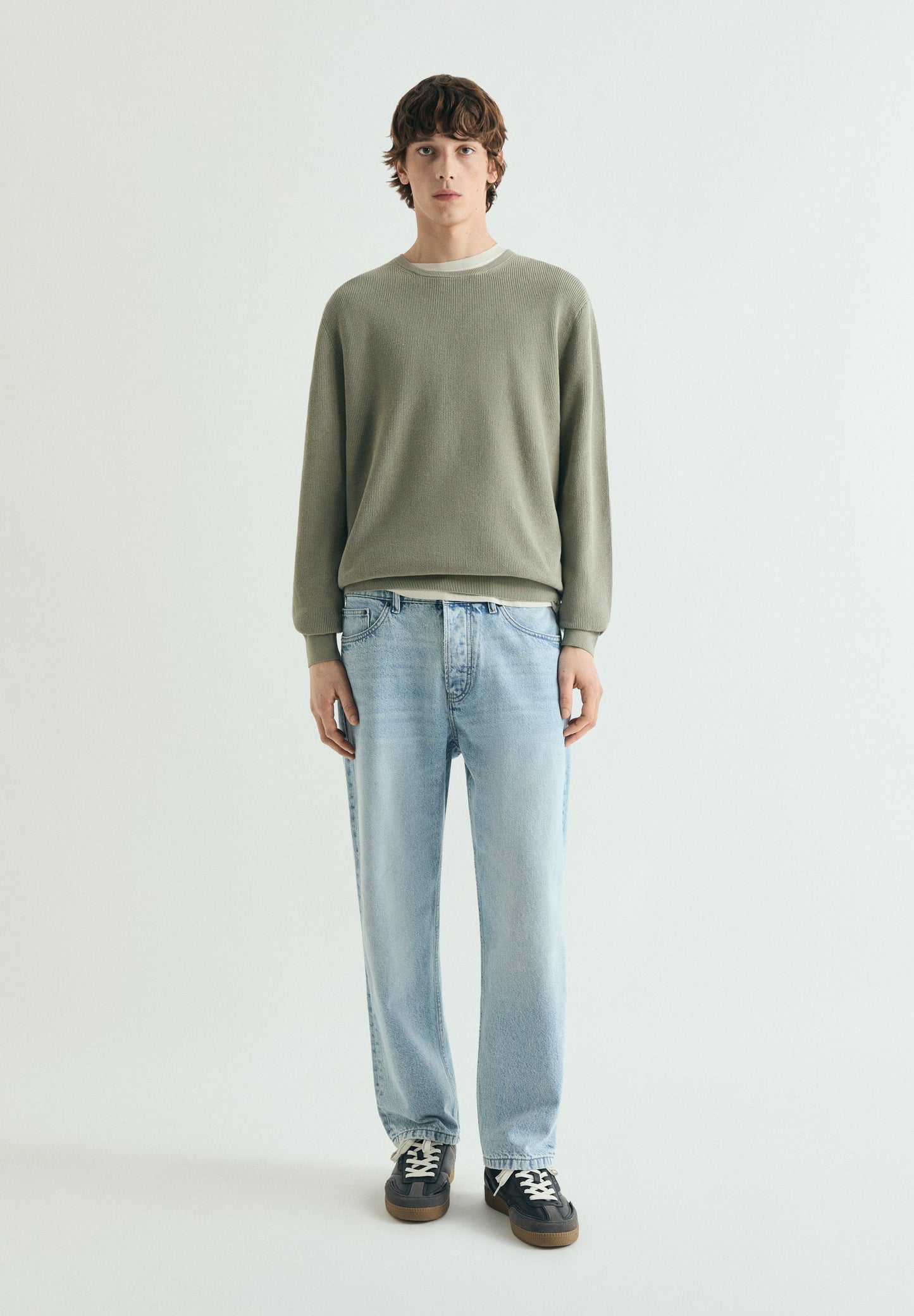 TEXTURED KNIT SWEATER