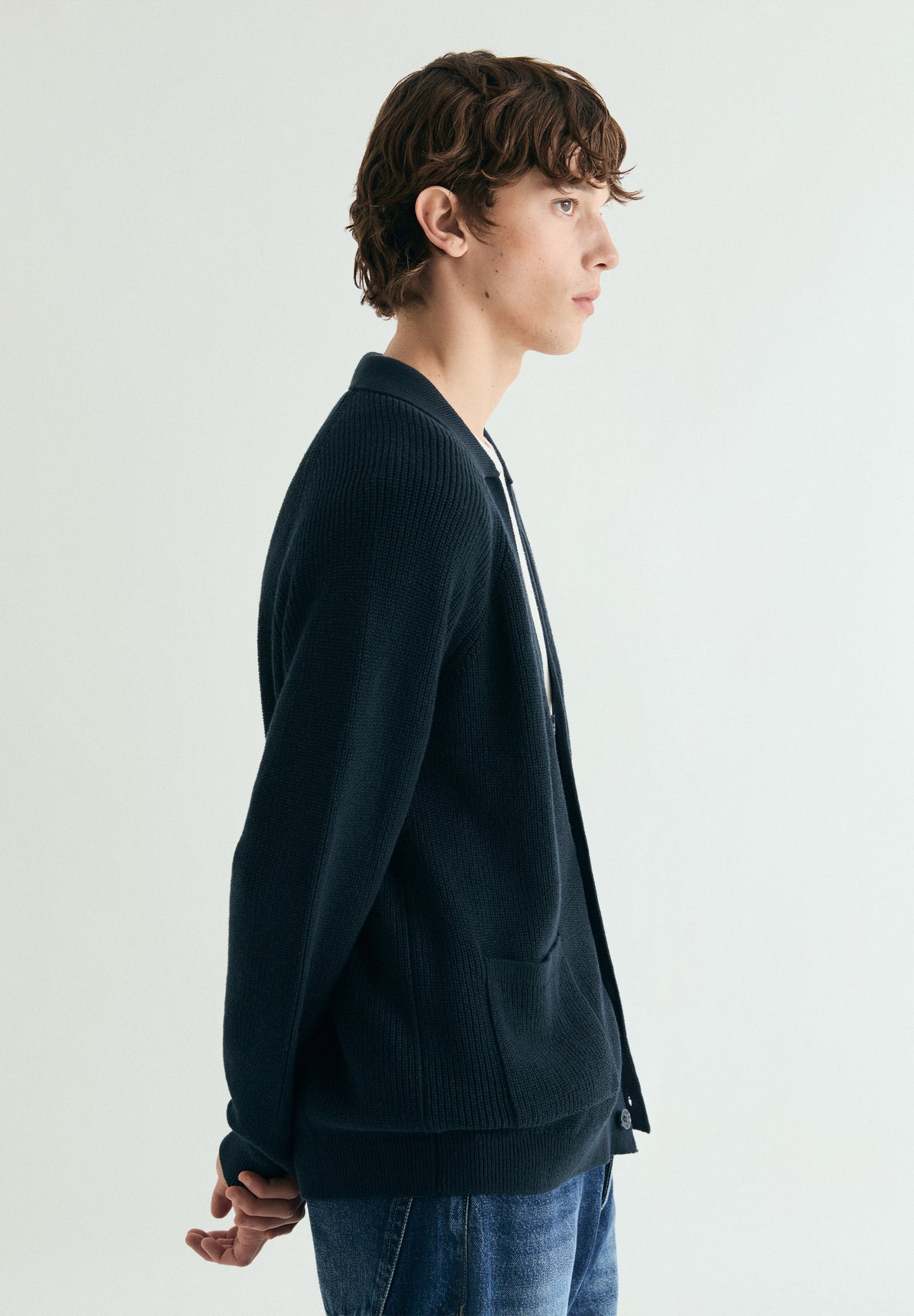 COTTON AND LINEN CARDIGAN