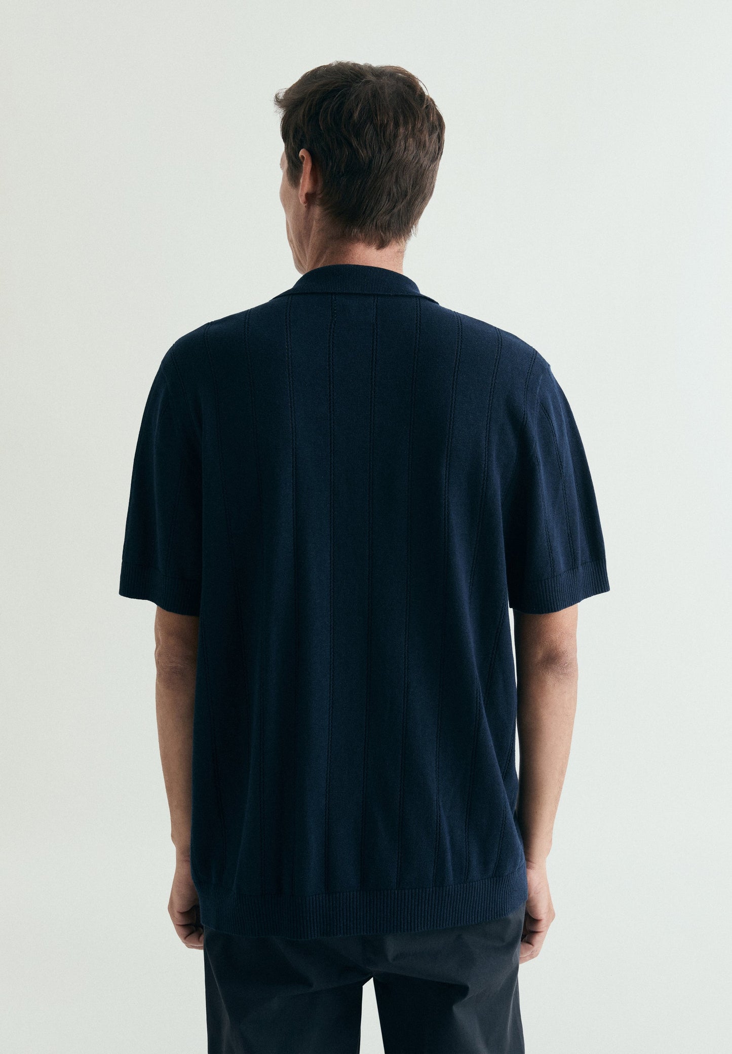 FINE KNIT POLO SHIRT WITH BUTTONS