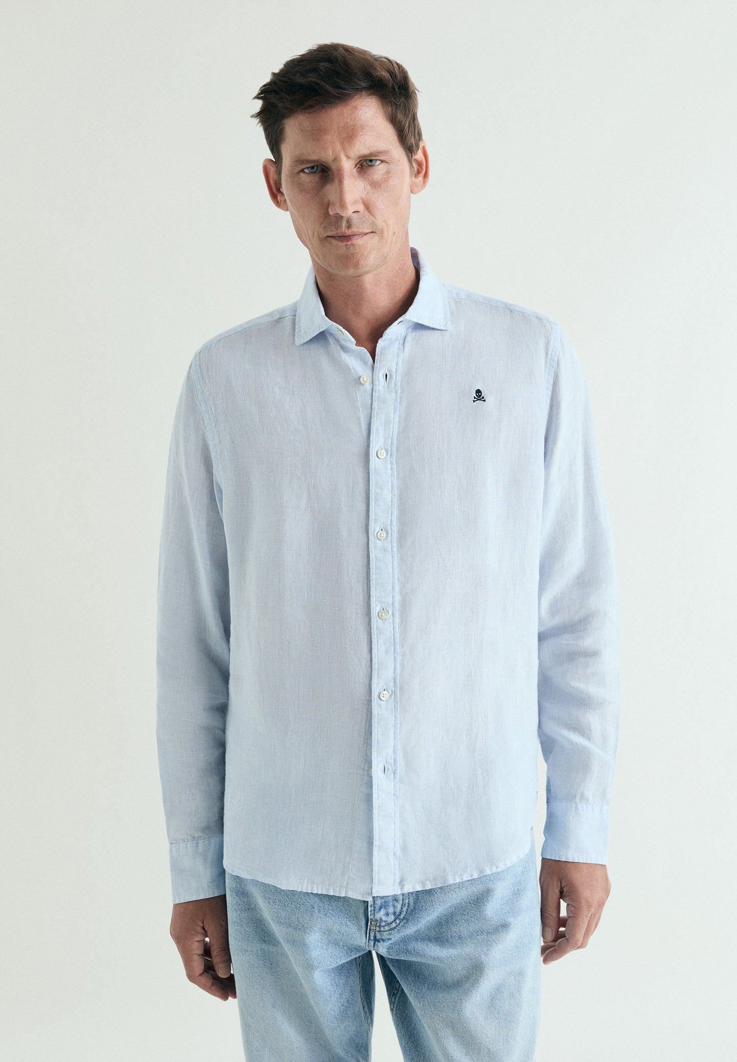SLIM FIT LINEN SHIRT