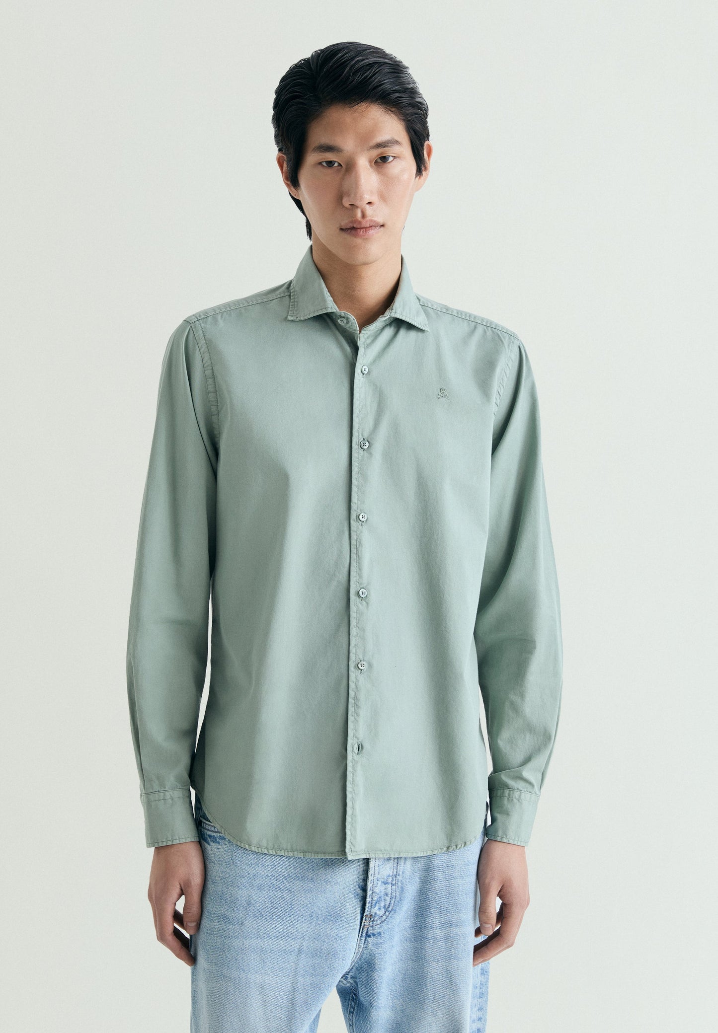 REGULAR FIT EMBROIDERED SHIRT