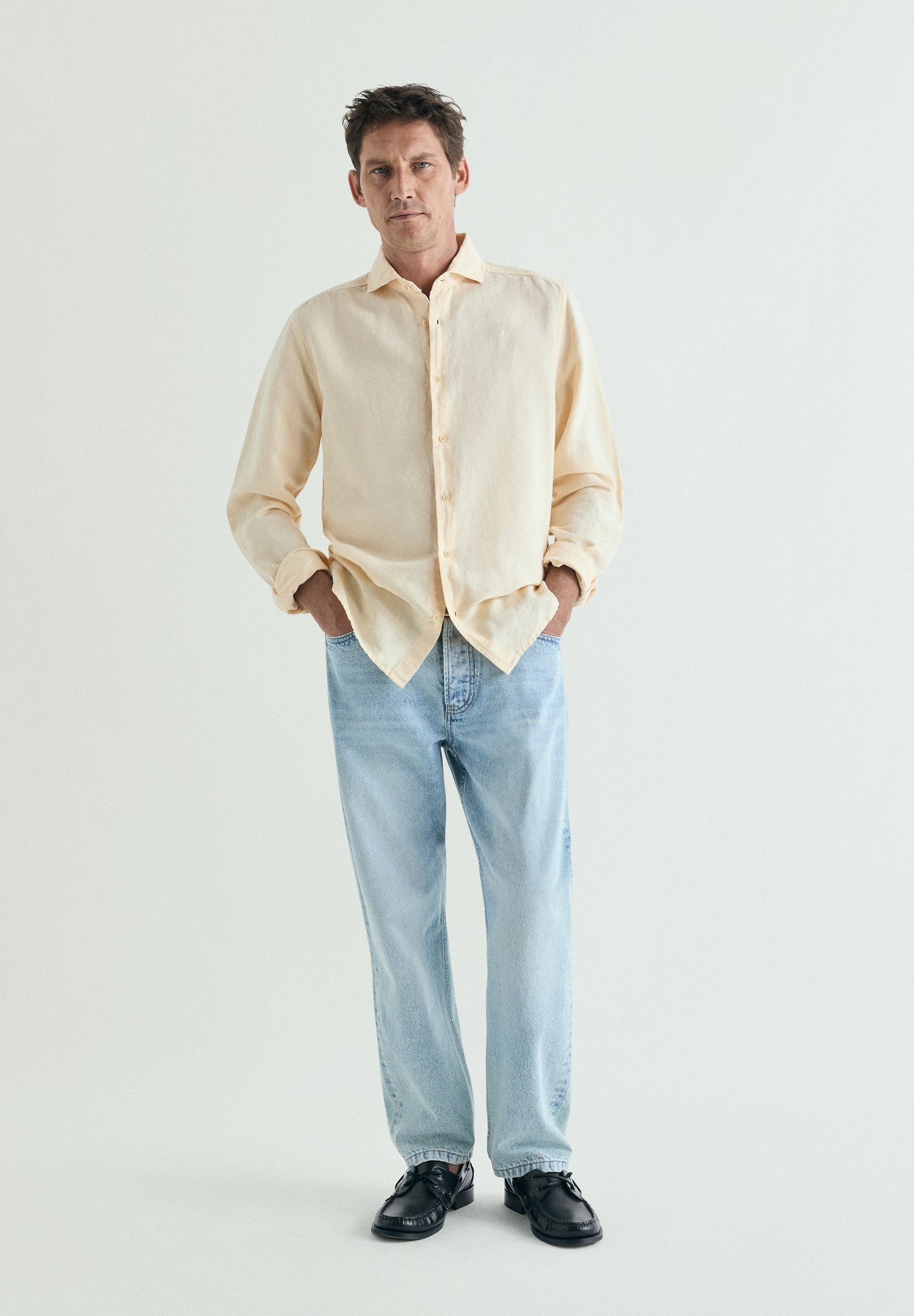 REGULAR FIT LINEN SHIRT