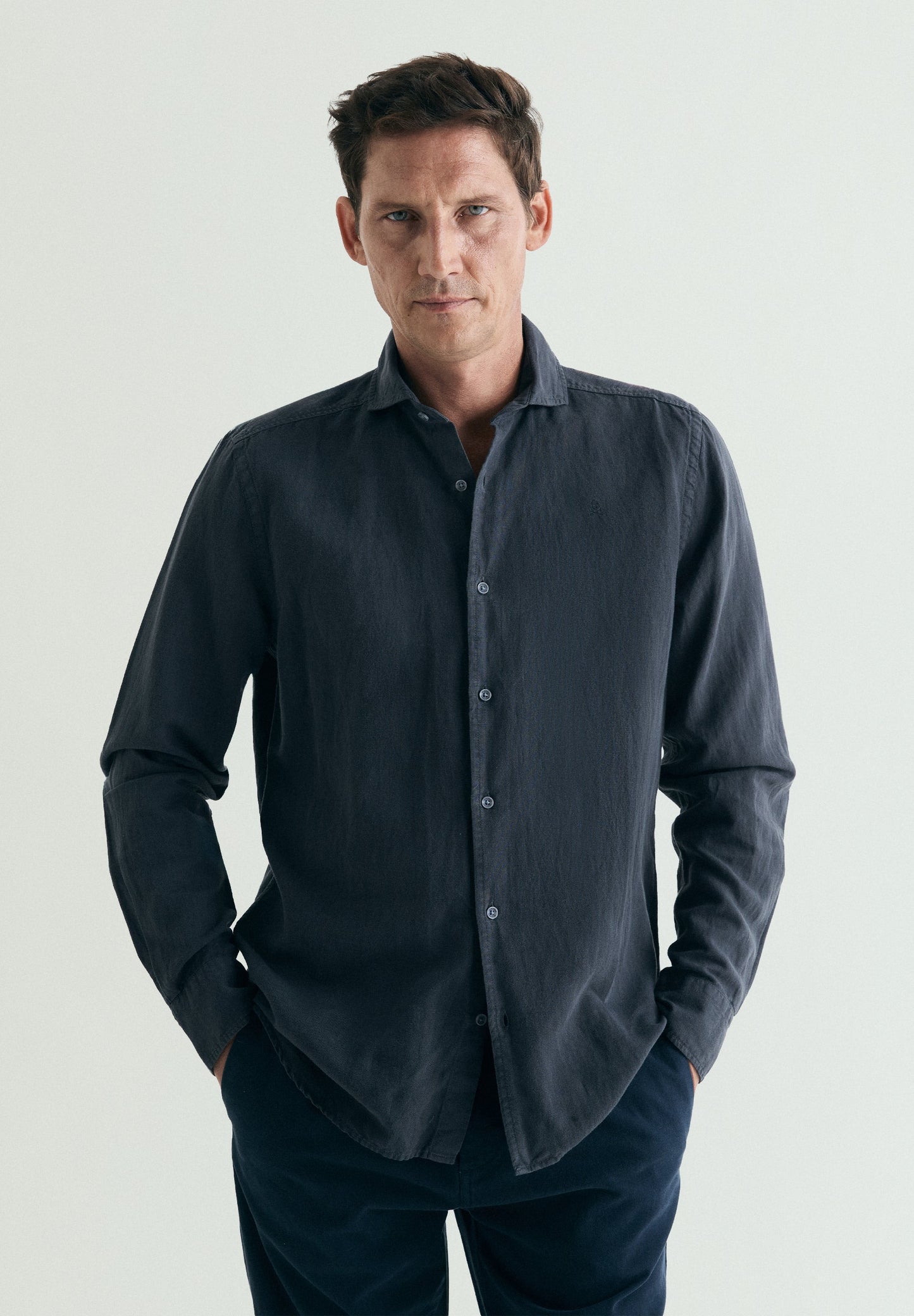 REGULAR FIT LINEN SHIRT