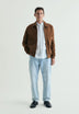 COTTON AND LINEN OXFORD SHIRT