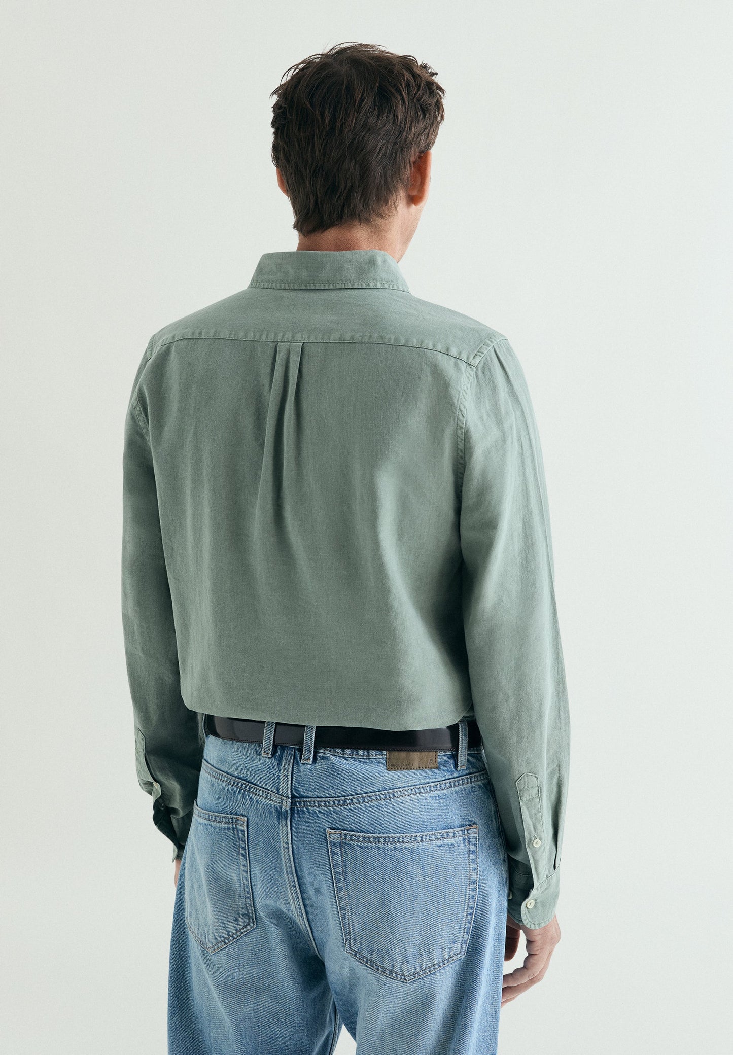 REGULAR FIT LINEN POLO SHIRT