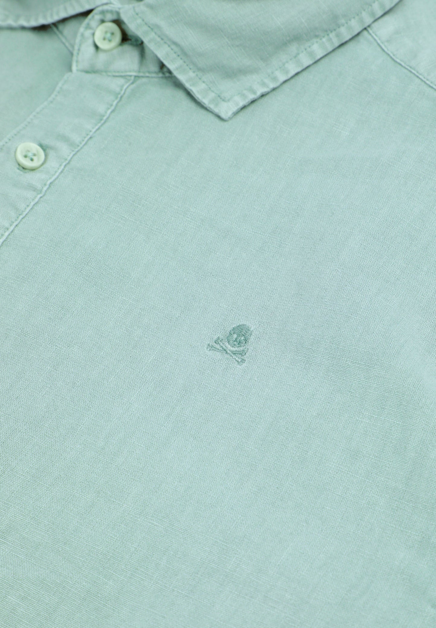 REGULAR FIT LINEN POLO SHIRT