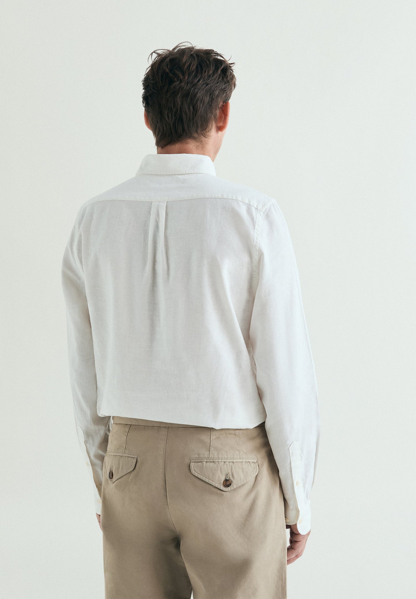 REGULAR FIT LINEN POLO SHIRT