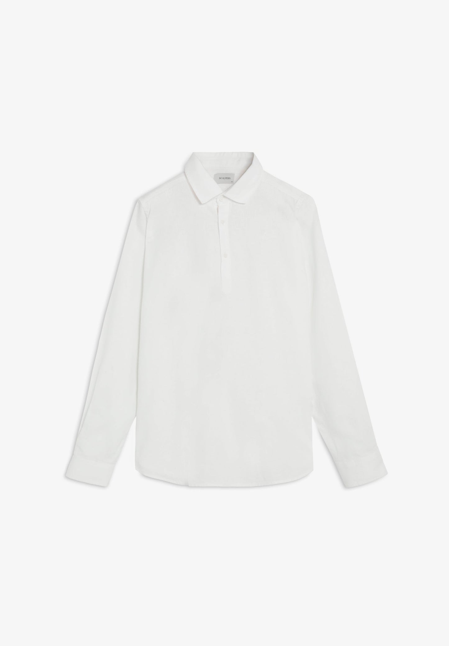 REGULAR FIT LINEN POLO SHIRT