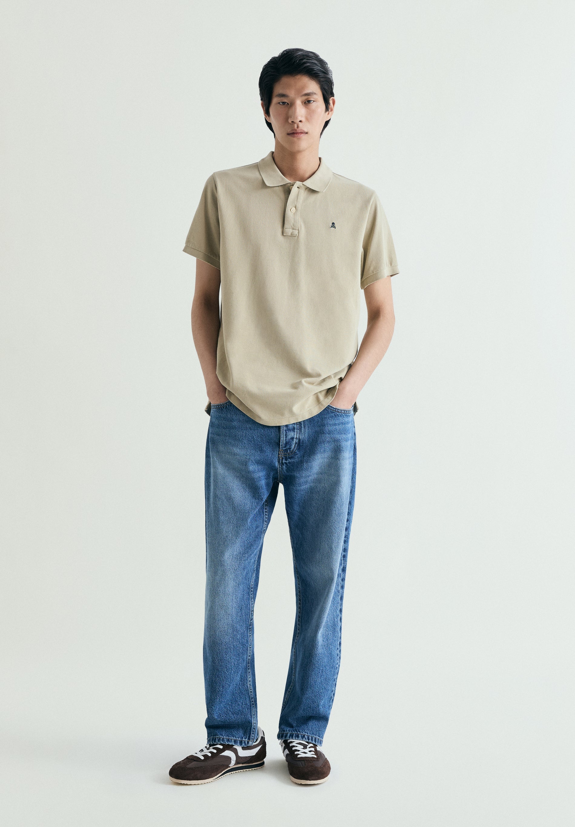 PIQUÉ POLO SHIRT WITH CONTRAST EMBROIDERY
