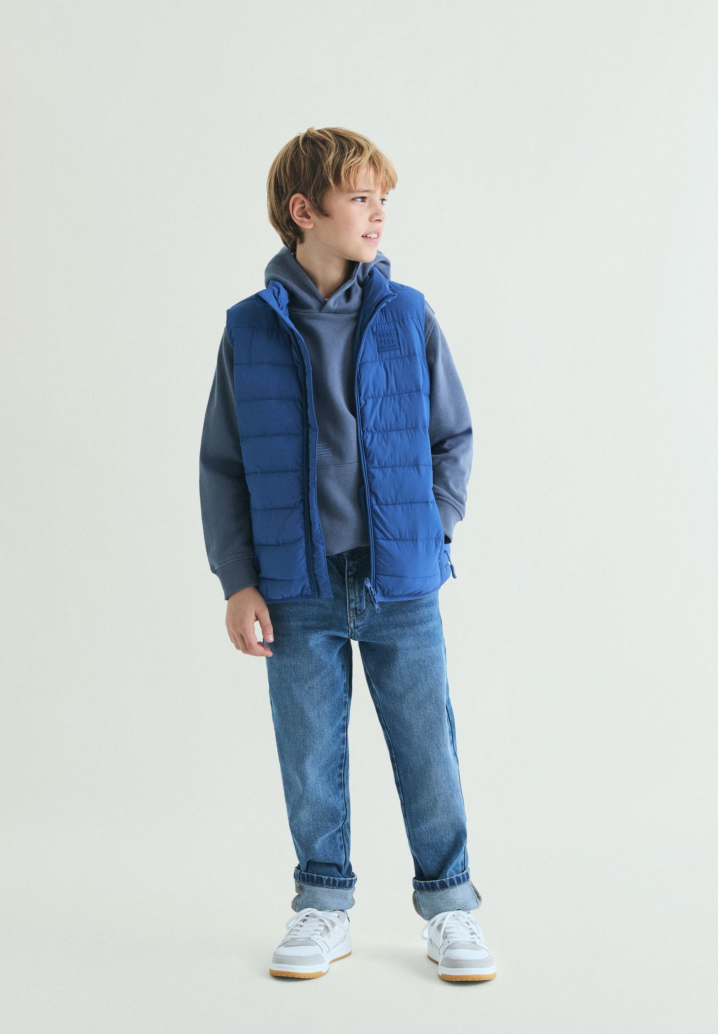 QUILTED ZIP-UP GILET