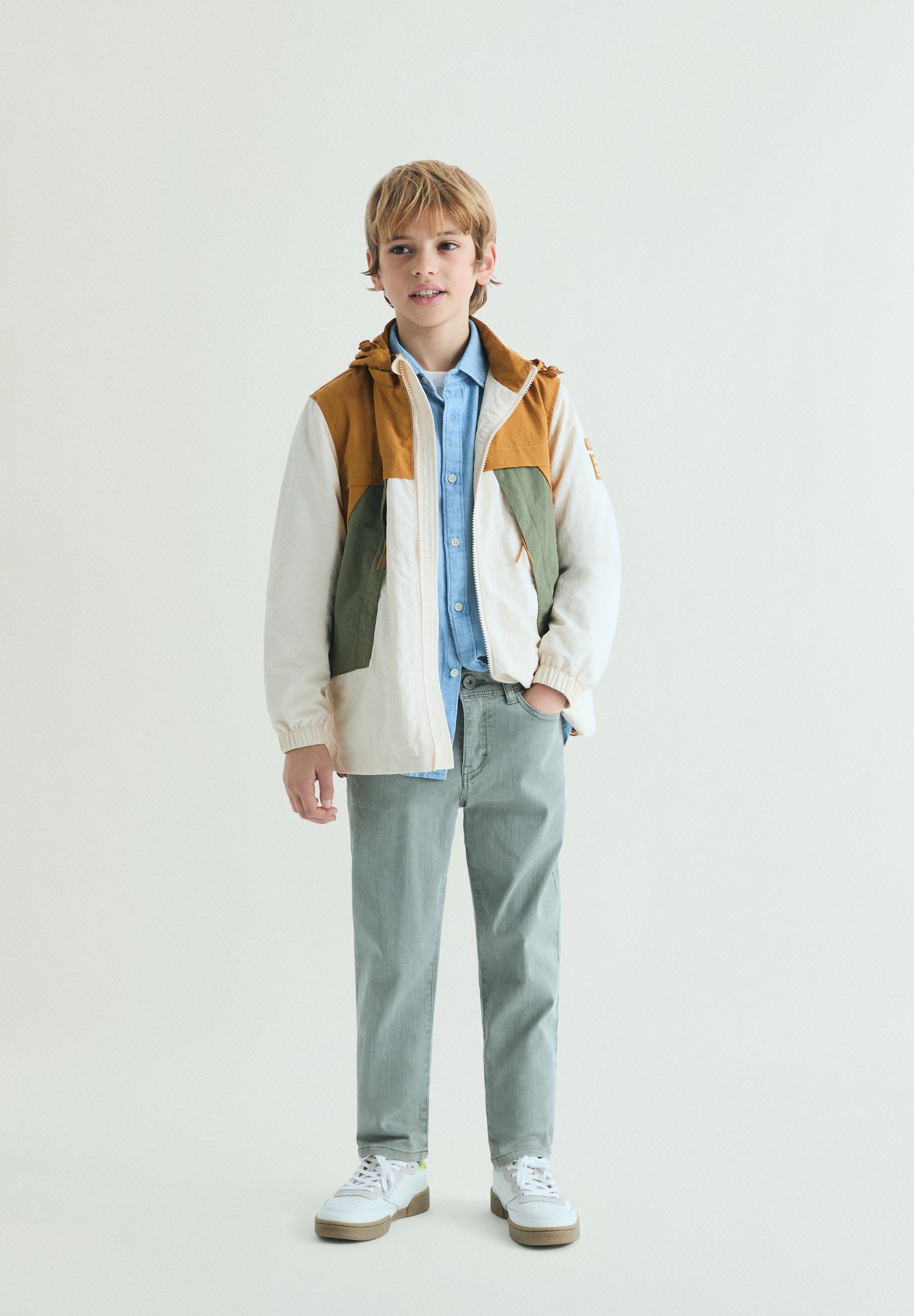 SLIM FIT FIVE-POCKET TROUSERS