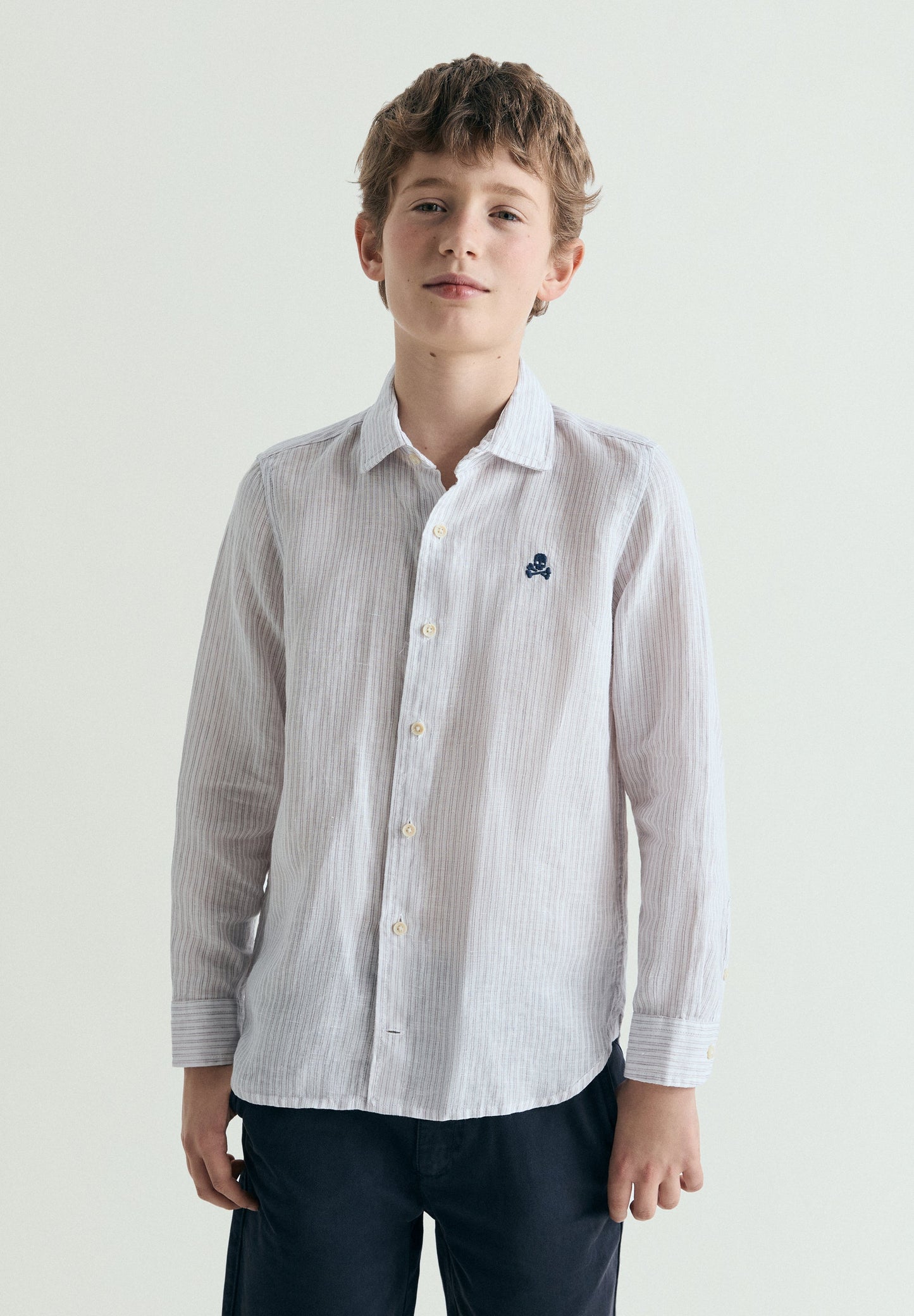 STRIPED LINEN SHIRT