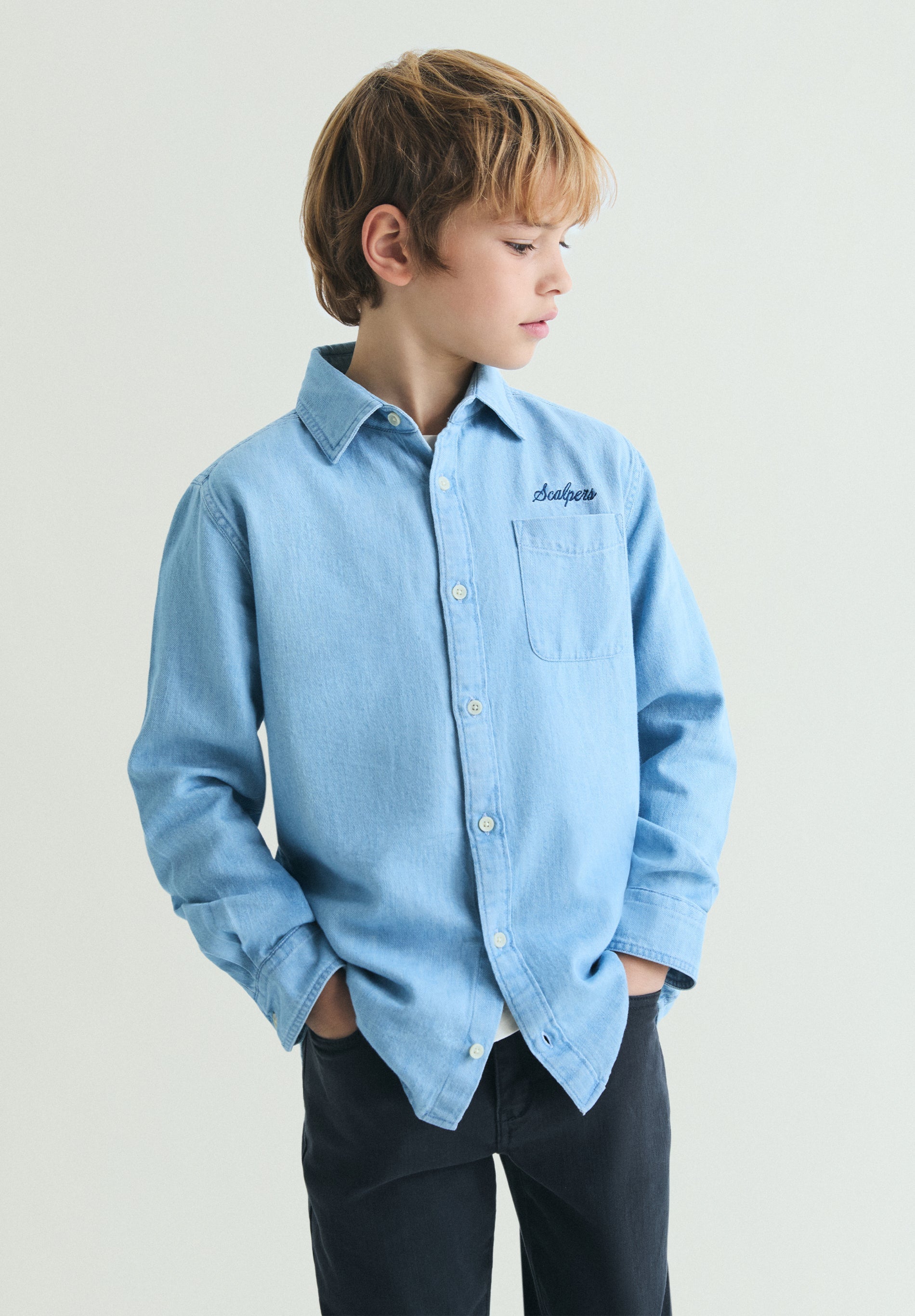 VINTAGE DENIM LOGO SHIRT