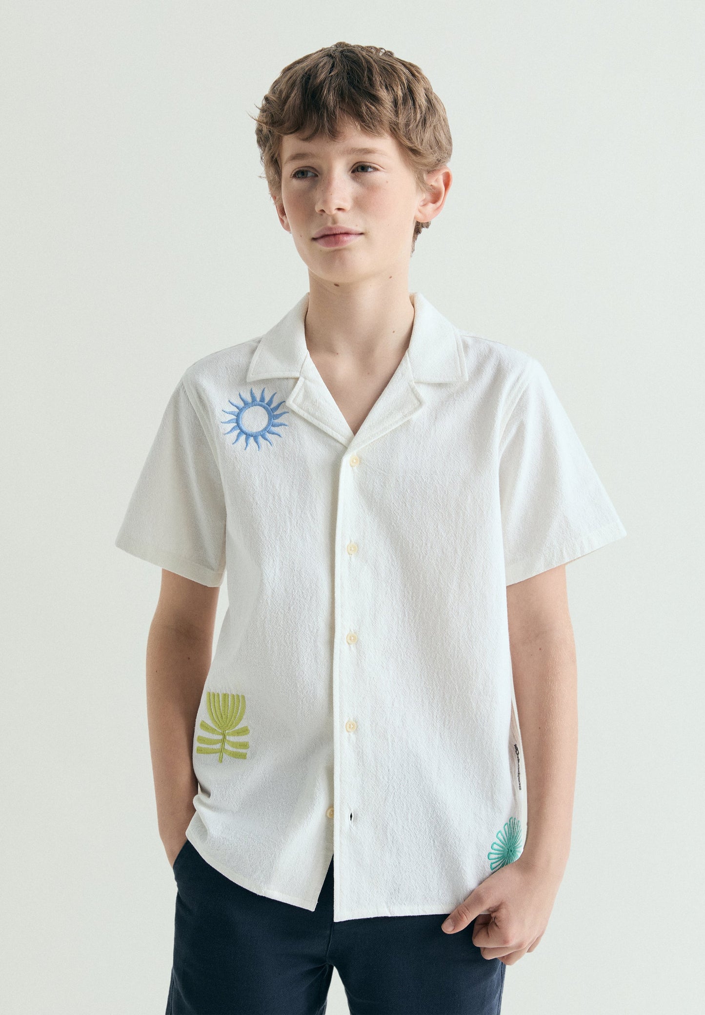 SCBEACH EMB SS SHIRT KIDS