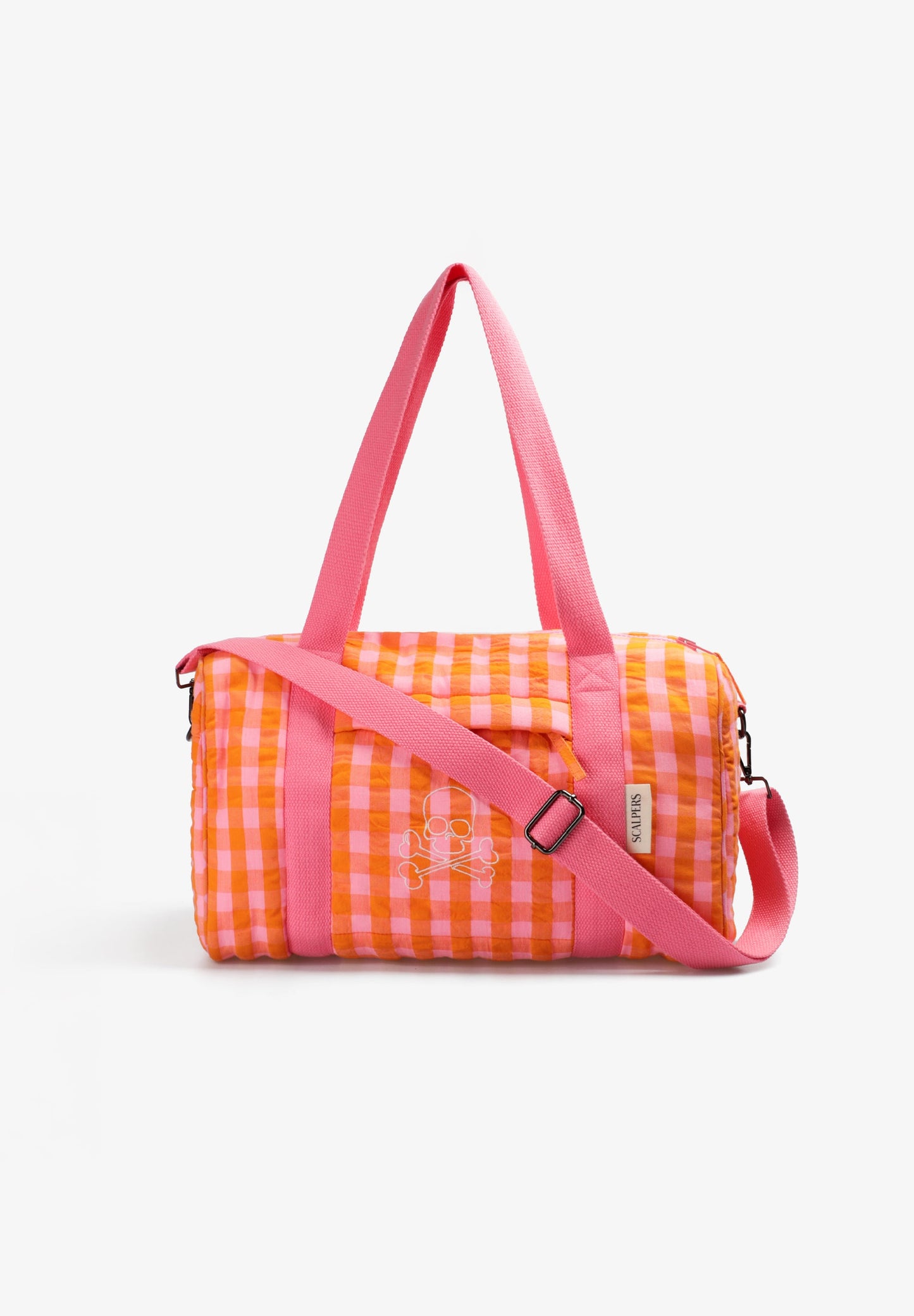 GINGHAM DUFFLE BAG