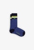 CONTRAST STRIPED SOCKS