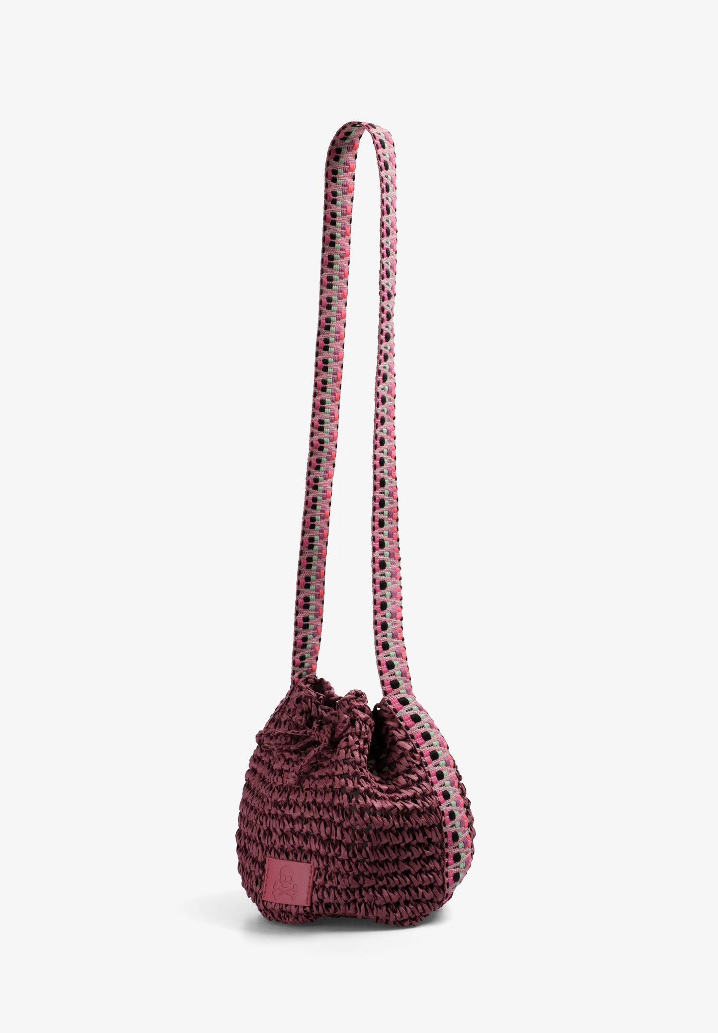 RAFFIA BUCKET BAG