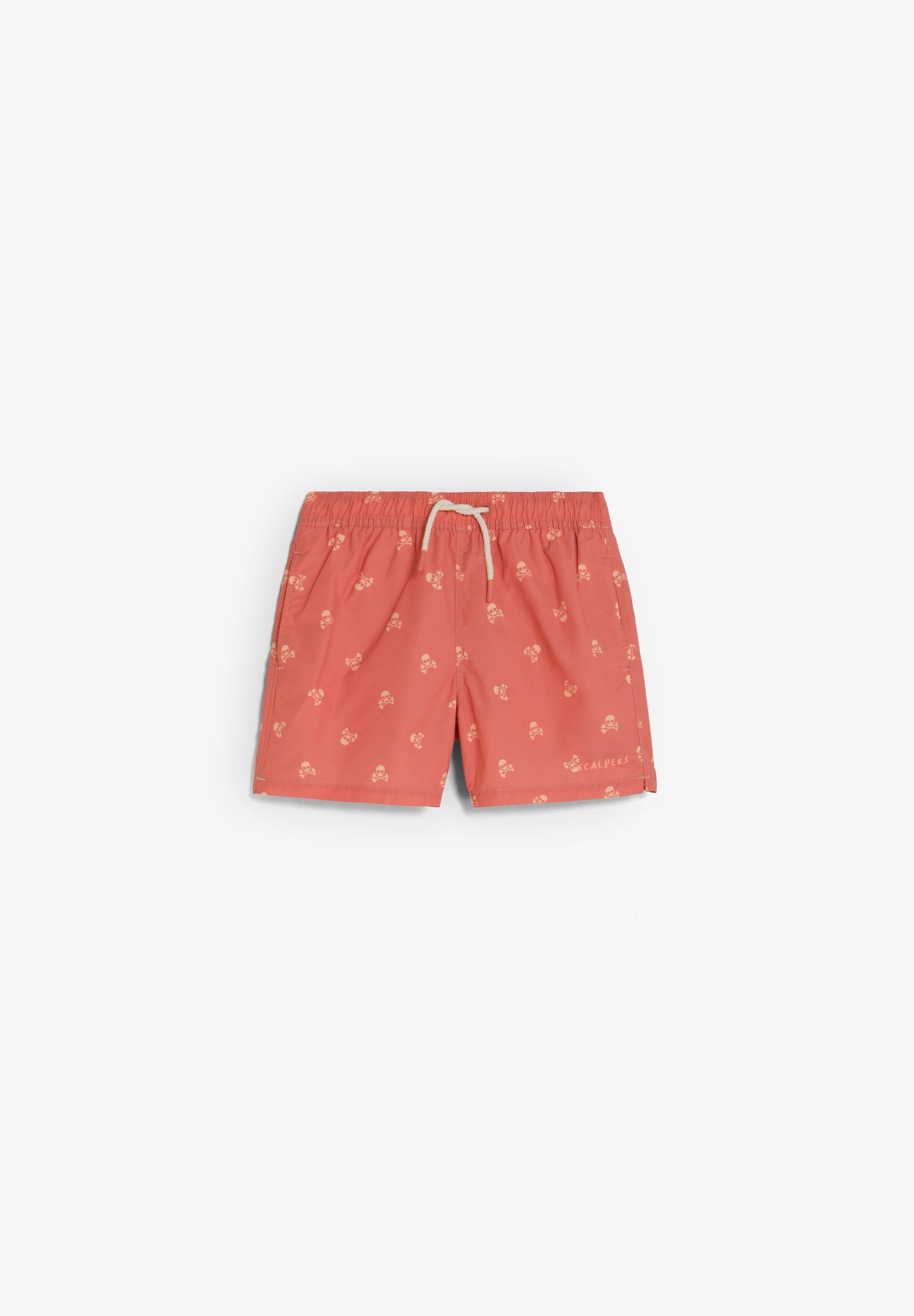 CONTRAST SKULL SWIMMING TRUNKS