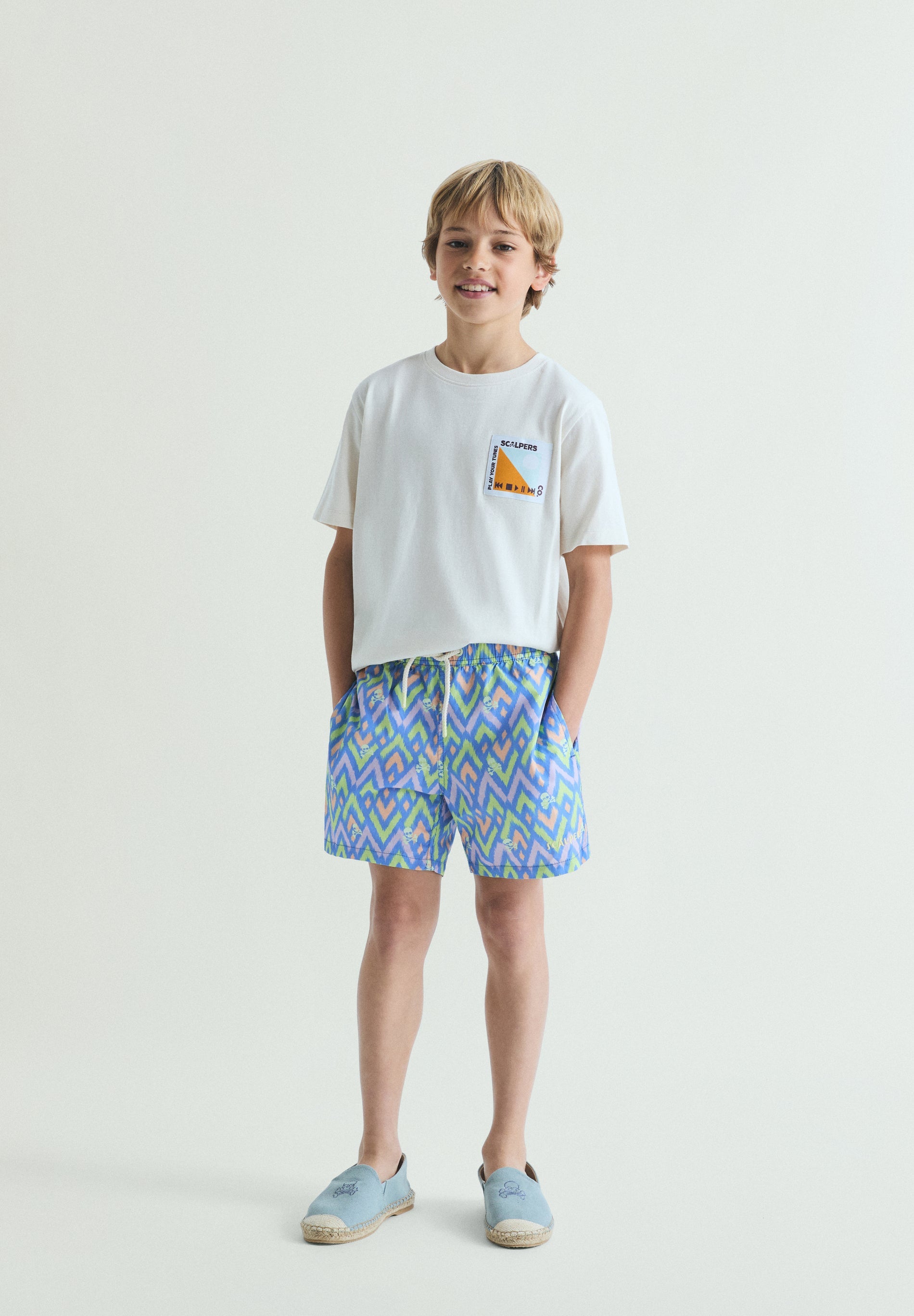 IKAT PRINT SWIMMING TRUNKS