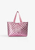 METALLIC FINISH QUILTED BAG