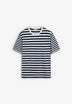 CONTRAST STRIPED T-SHIRT