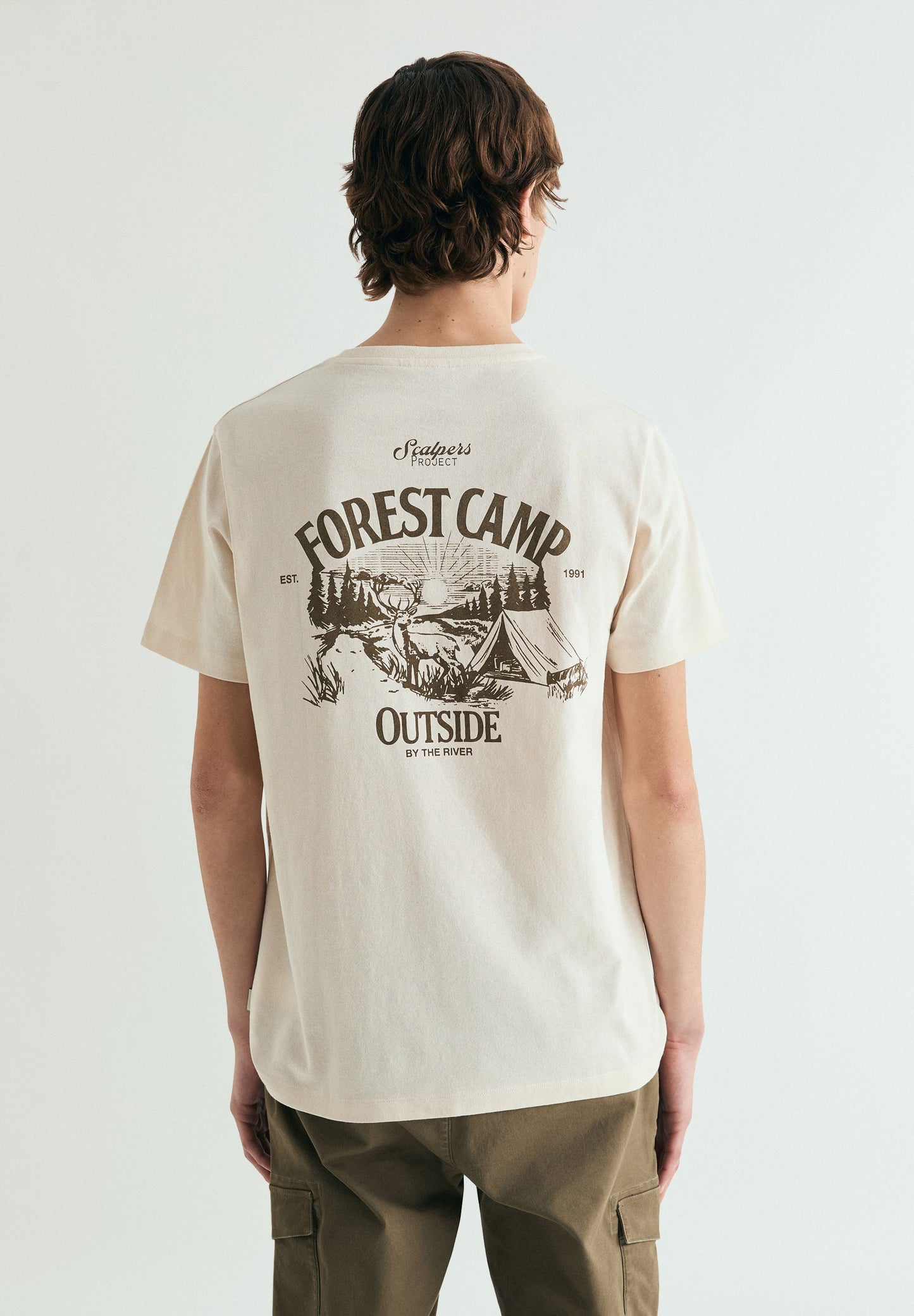 CAMISETA ESTAMPADA EFECTO LAVADO - Scalpers