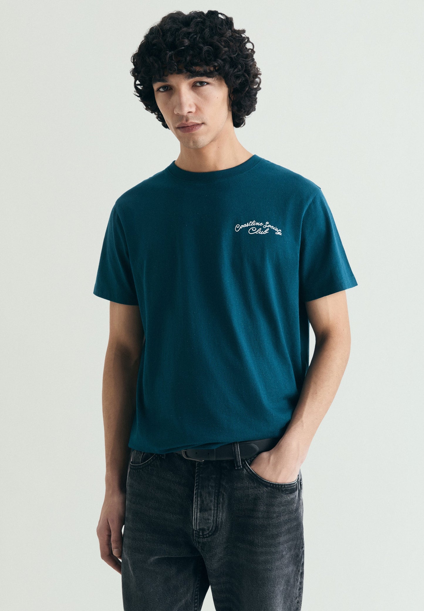 CONTRAST PRINT T-SHIRT