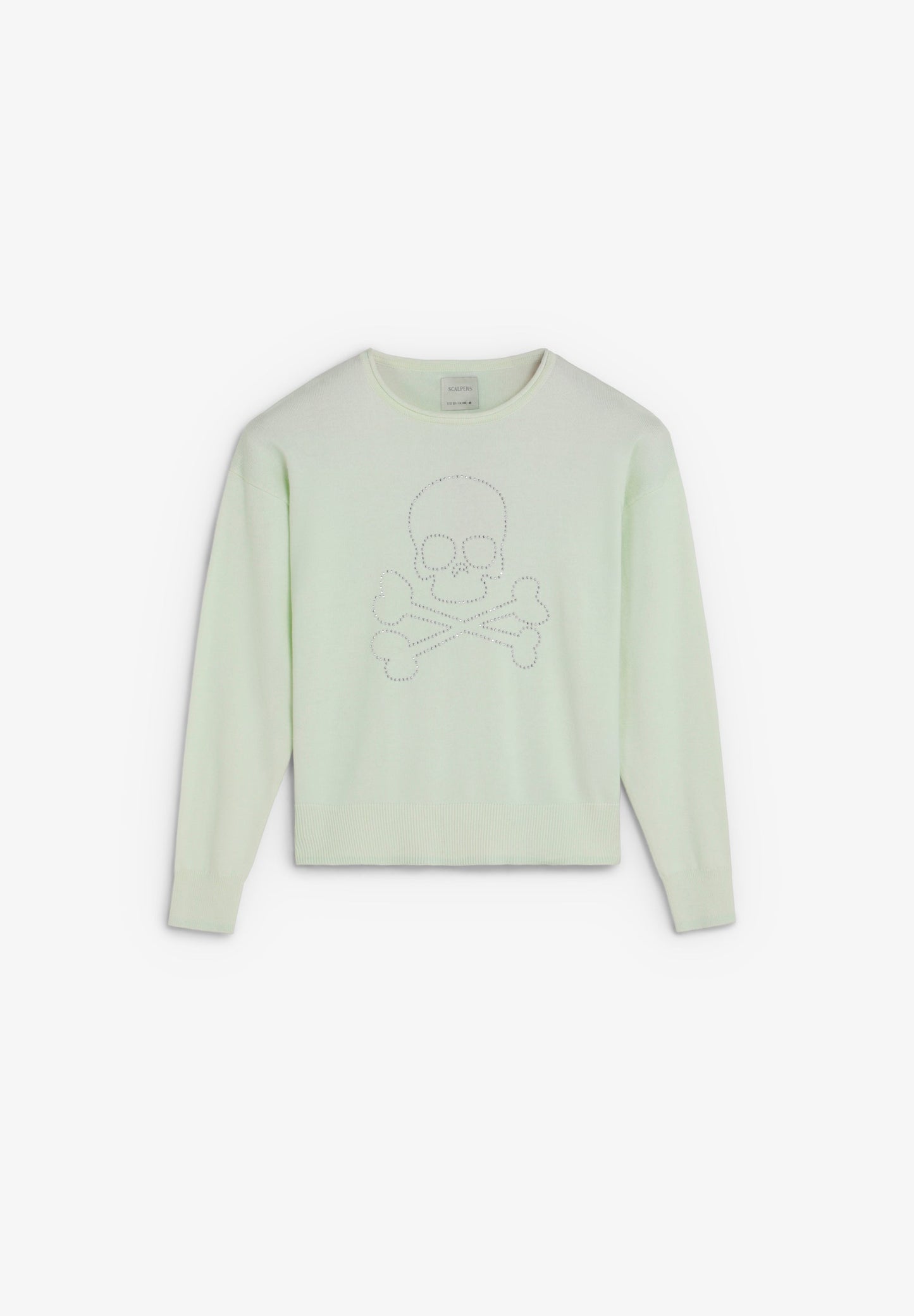 SWEATER WITH STUDDED SKULL
