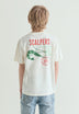 CONTRAST PRINT T-SHIRT