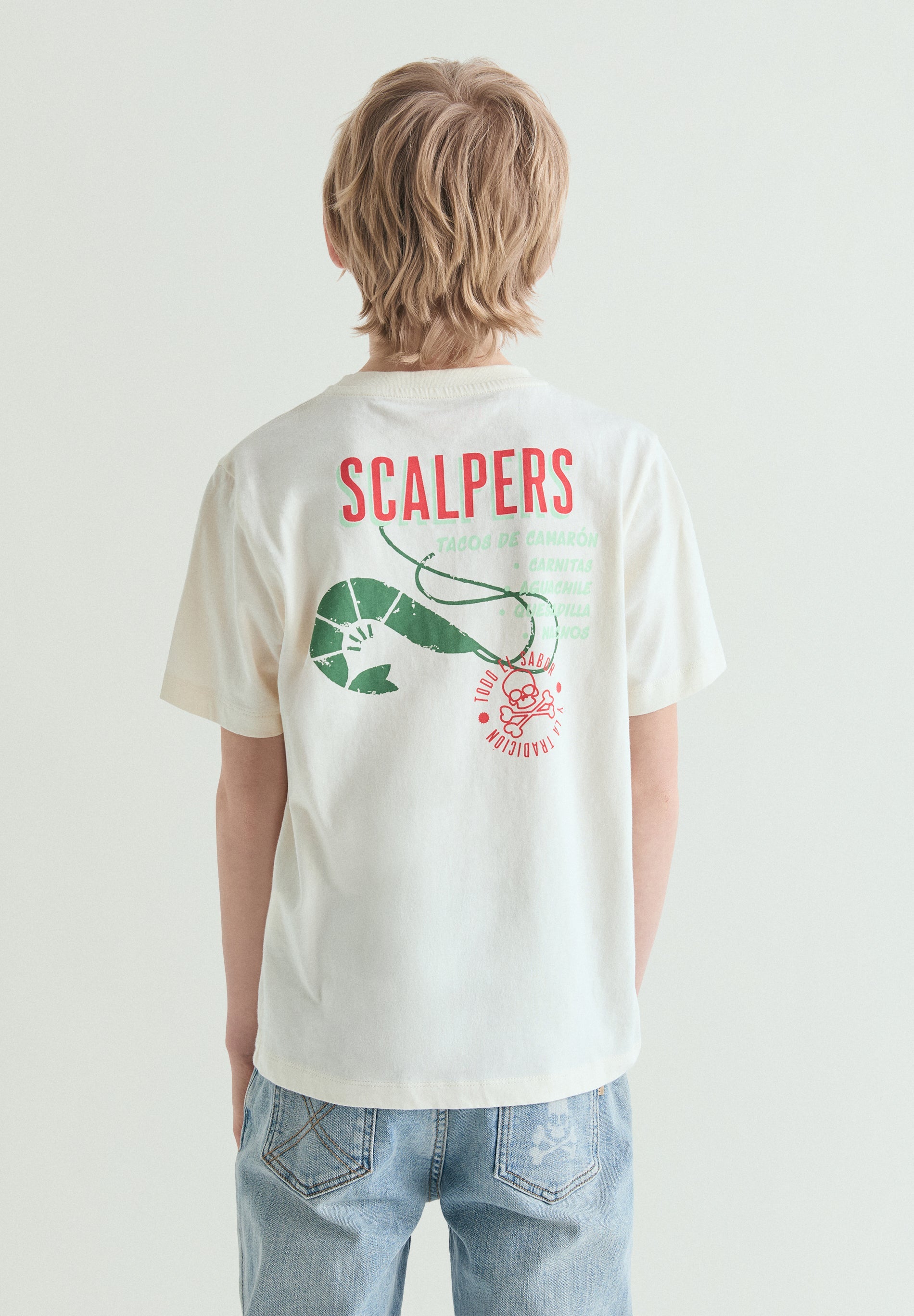 CONTRAST PRINT T-SHIRT