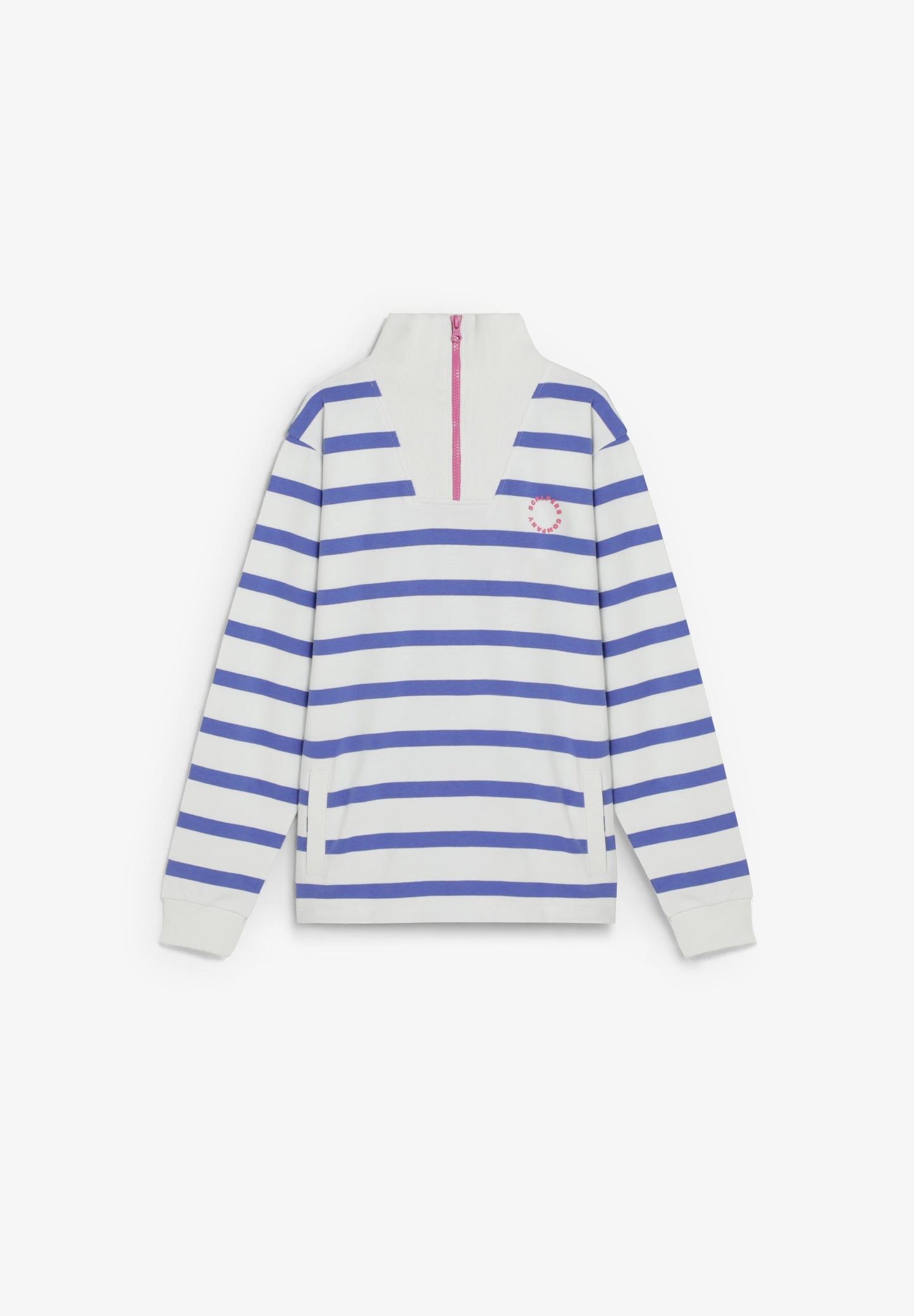 HIGH NECK STRIPED SWEATSHIRT