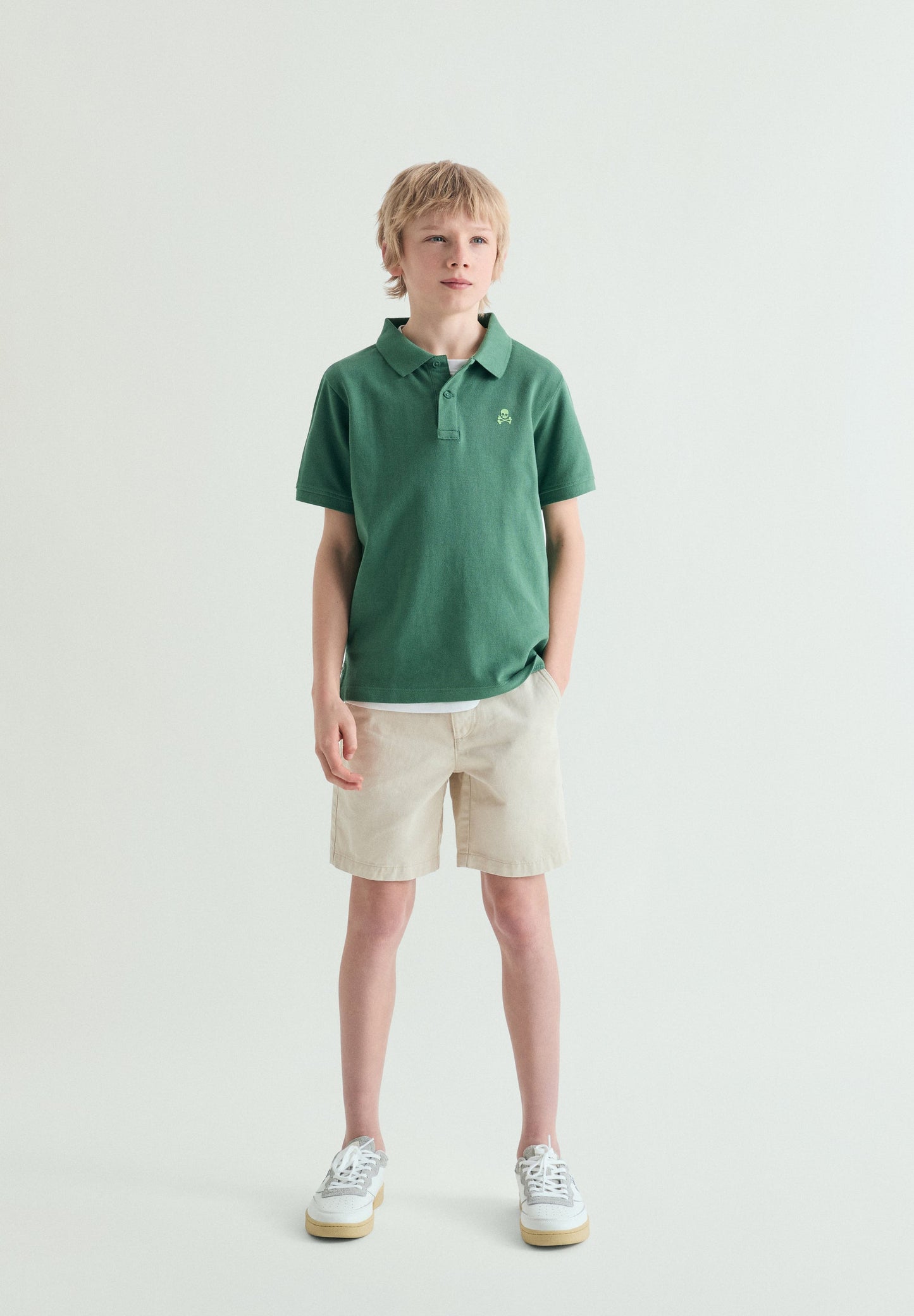 BASIC POLO SHIRT WITH SKULL