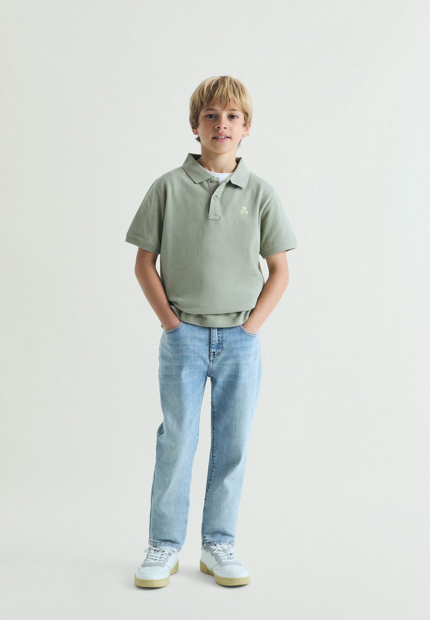 BASIC POLO SHIRT WITH SKULL