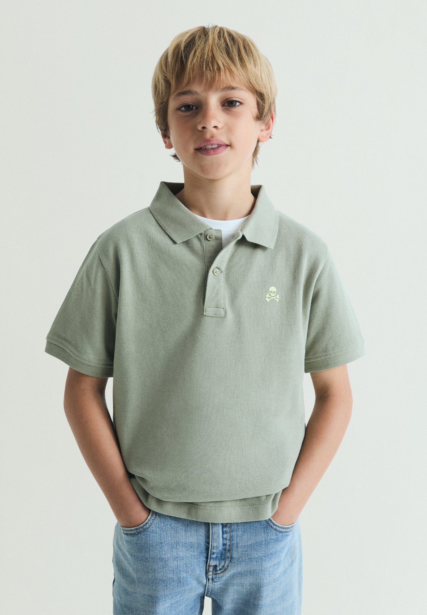 BASIC POLO SHIRT WITH SKULL