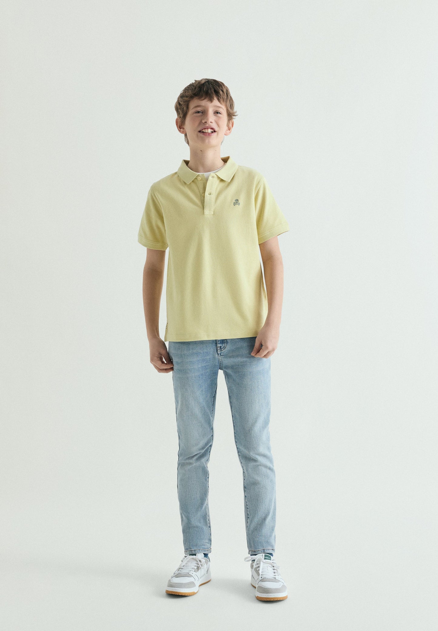 BASIC POLO SHIRT WITH SKULL
