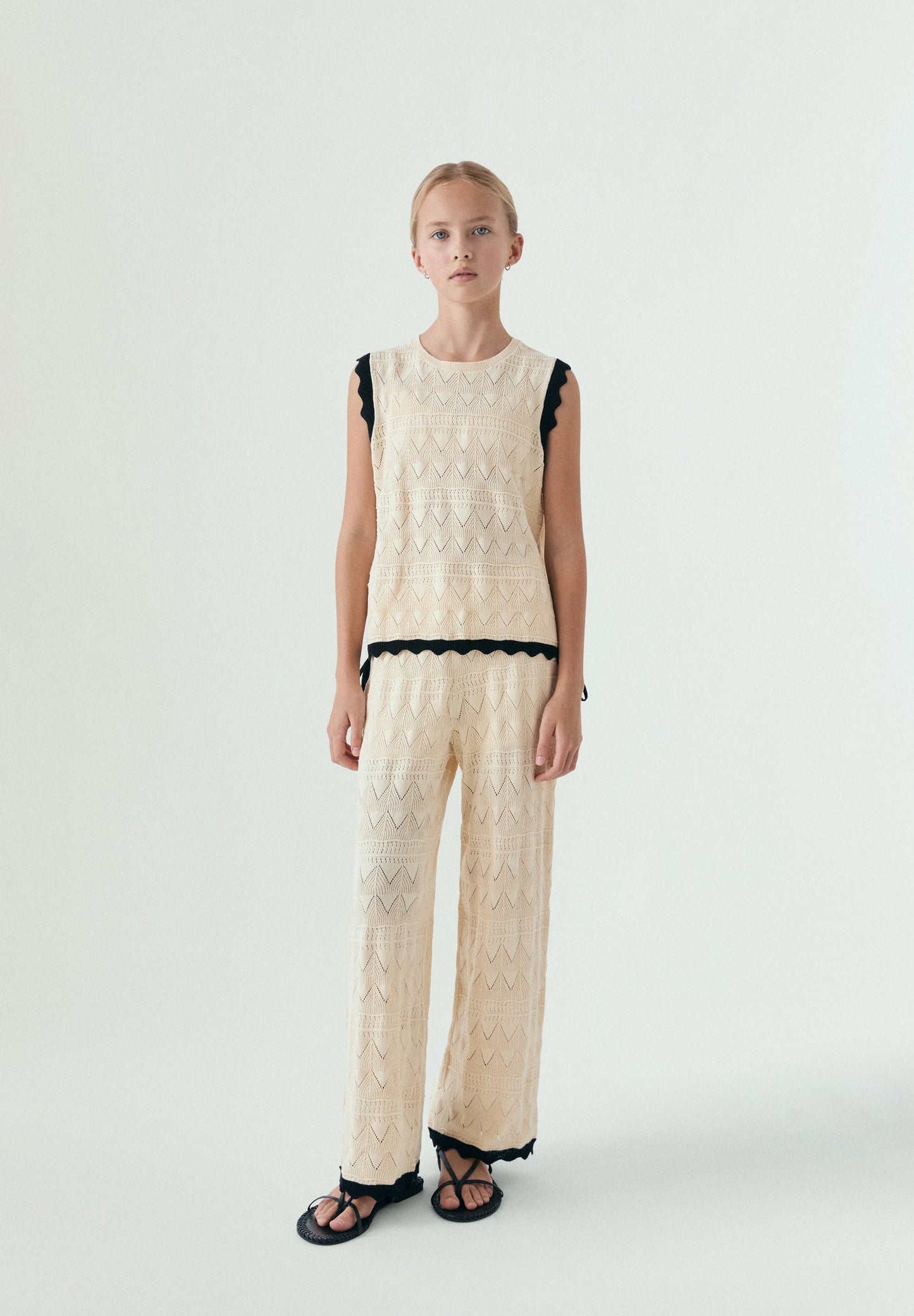 OPENWORK KNIT TOP