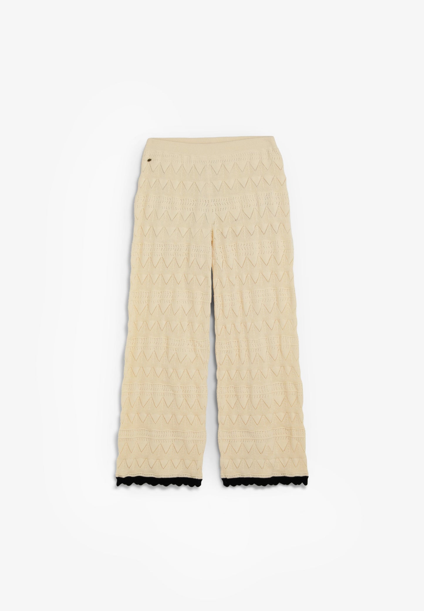 OPENWORK KNIT TROUSERS