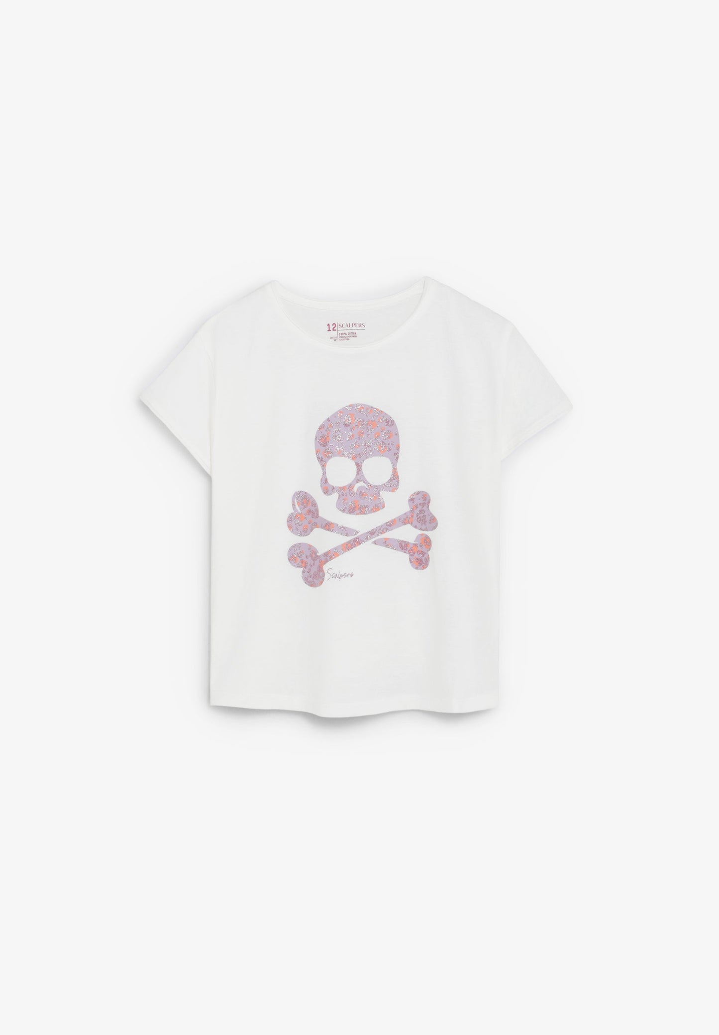 ANIMAL PRINT SKULL T-SHIRT