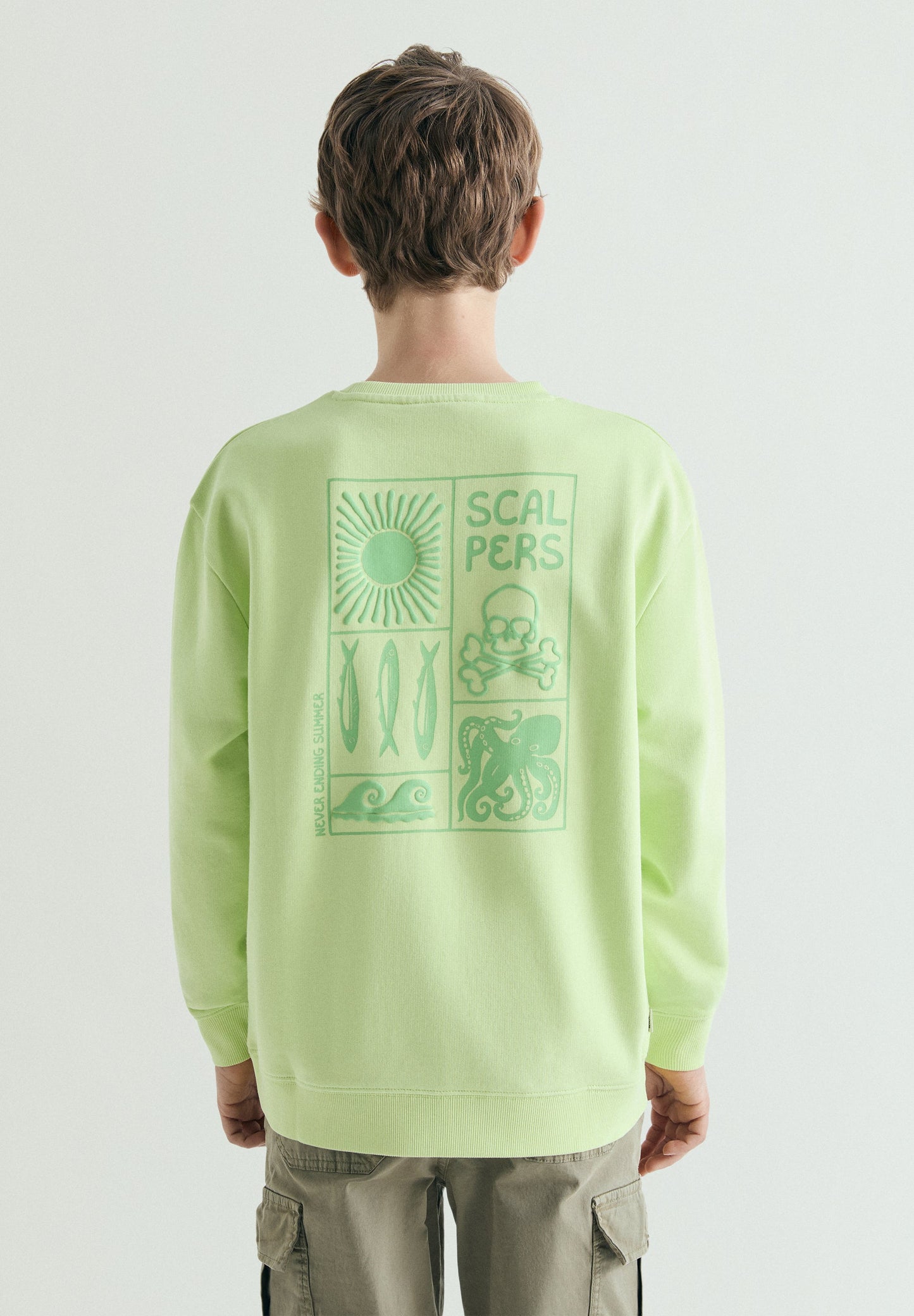 OCEAN PRINT SWEATSHIRT