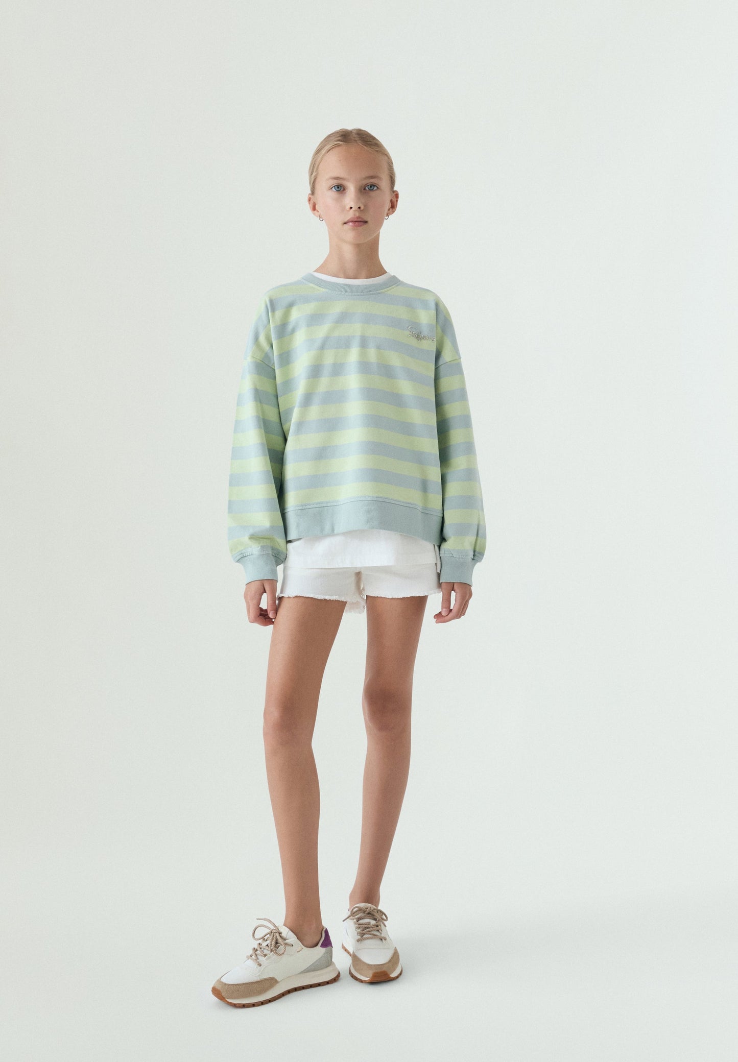 RELAXED STRIPED SWEATSHIRT