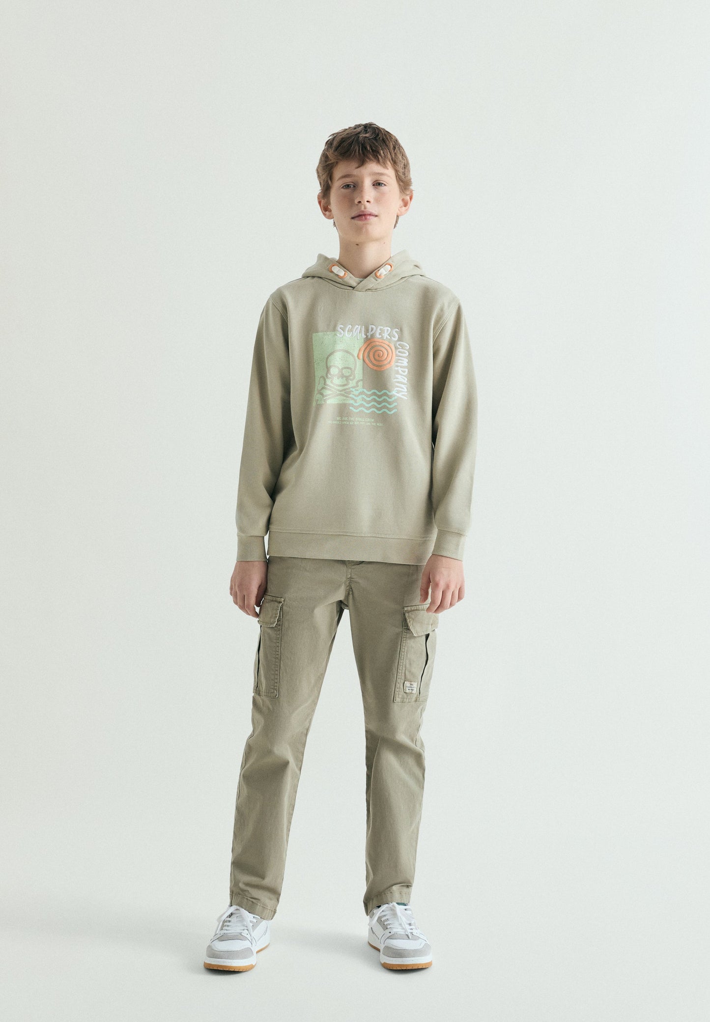 SKULL PRINT HOODIE