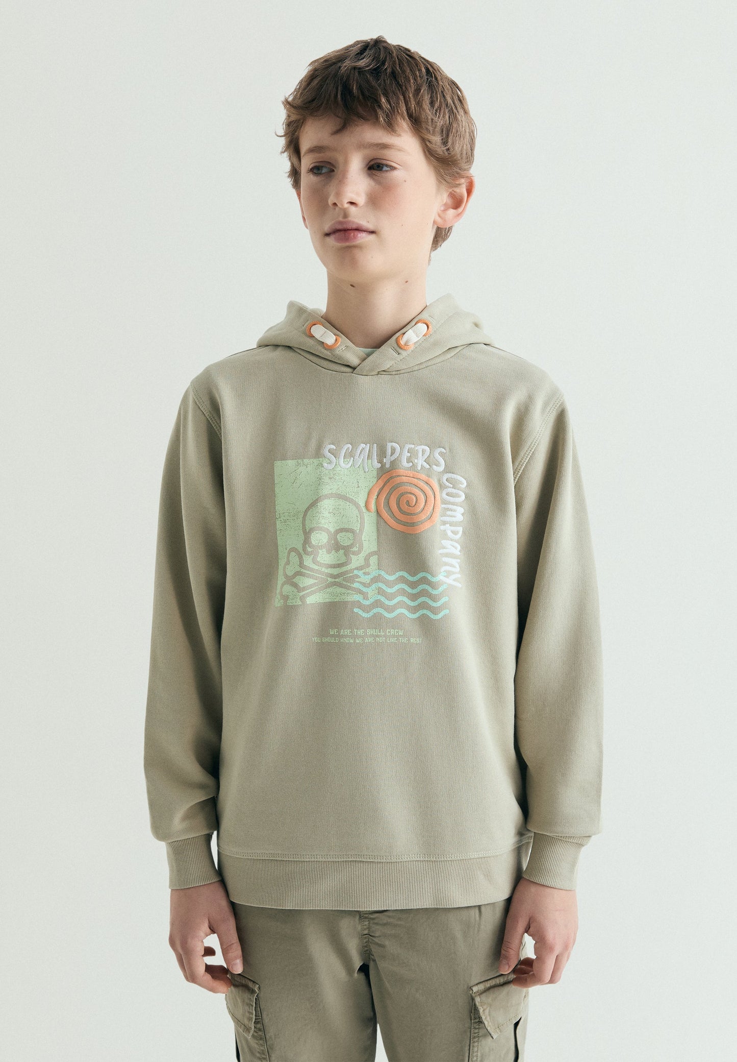 SKULL PRINT HOODIE