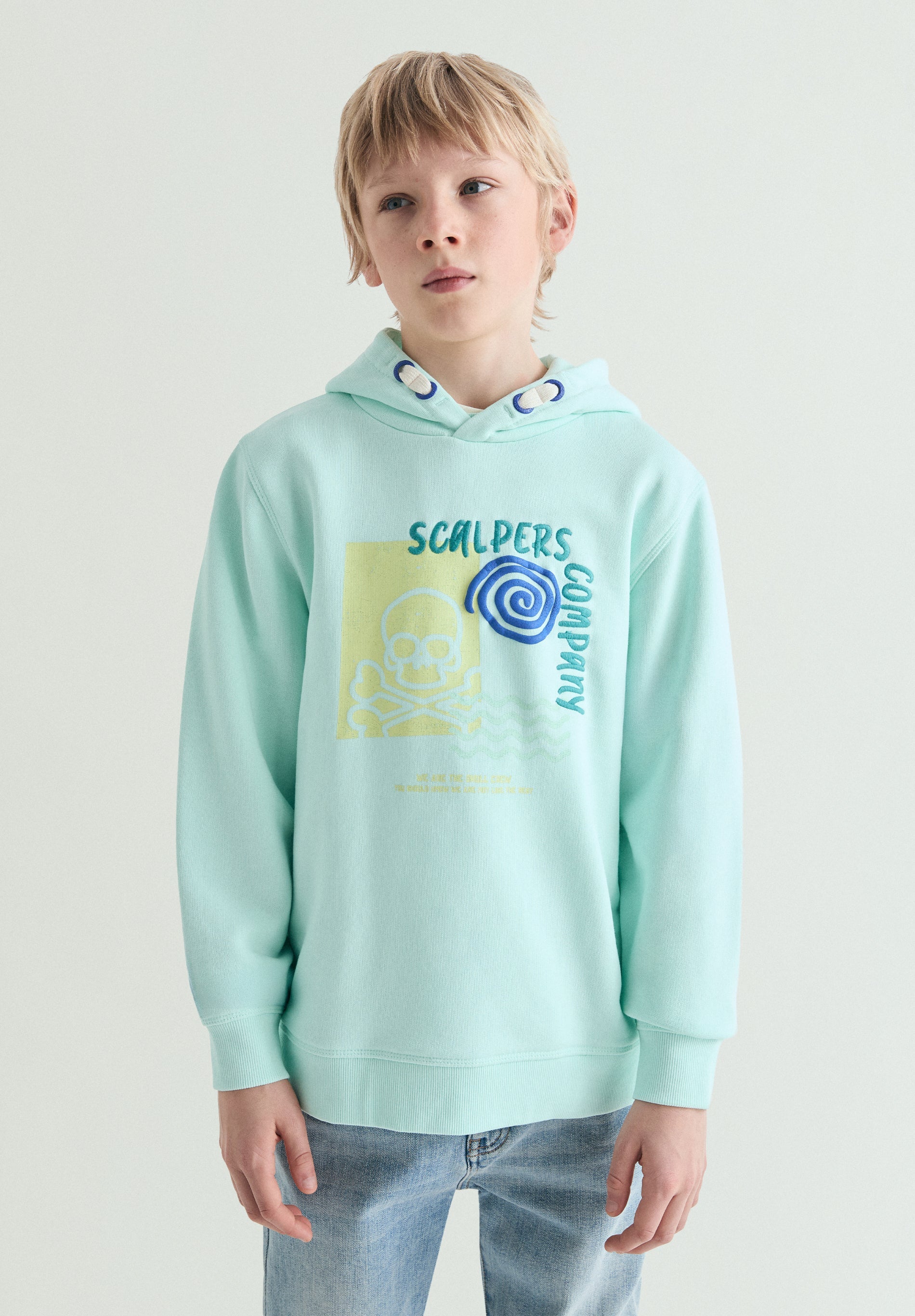 SKULL PRINT HOODIE