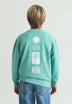 PALM PRINT SWEATSHIRT